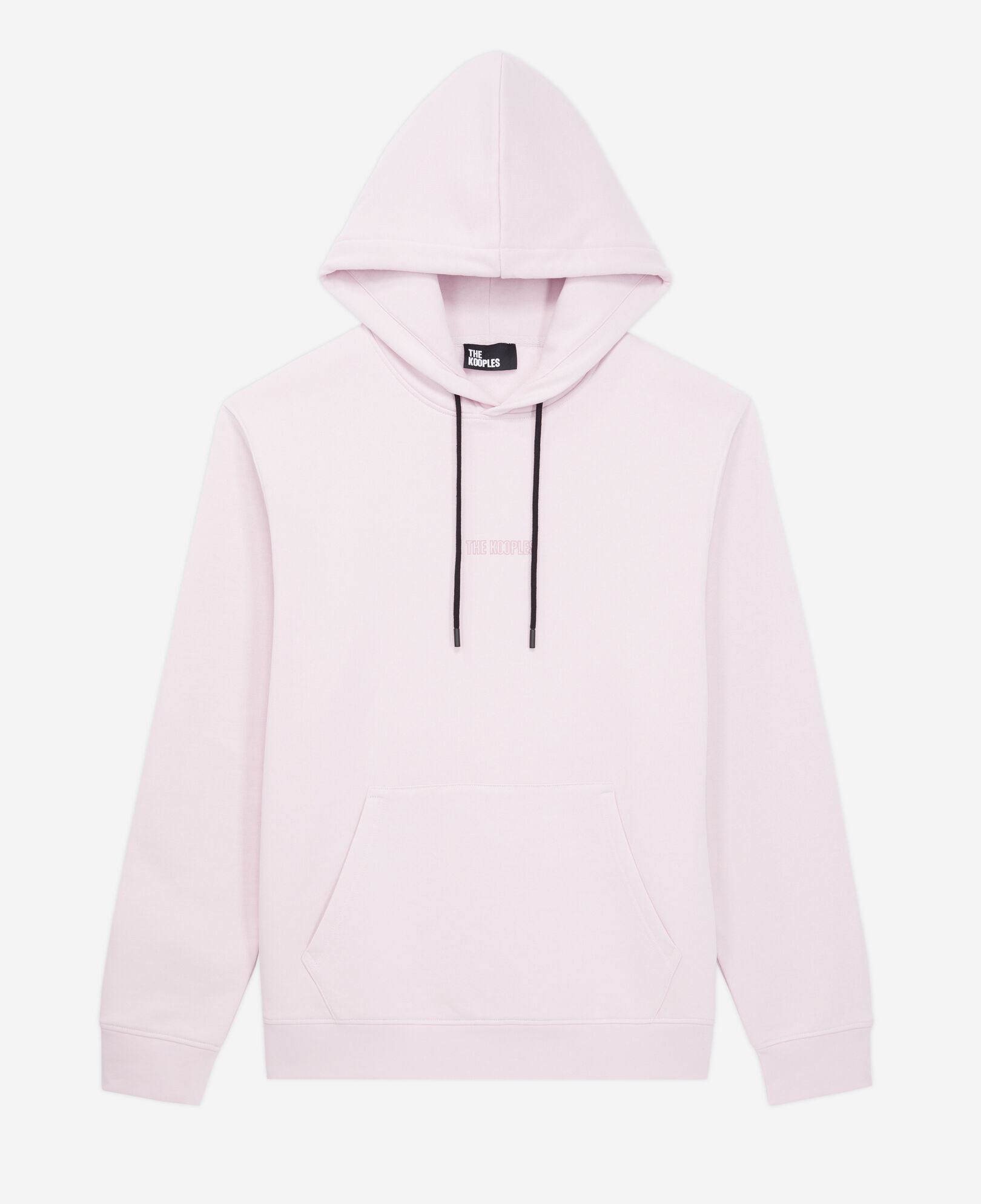 The Kooples MEN PALE PINK men's pink hoodie with logo