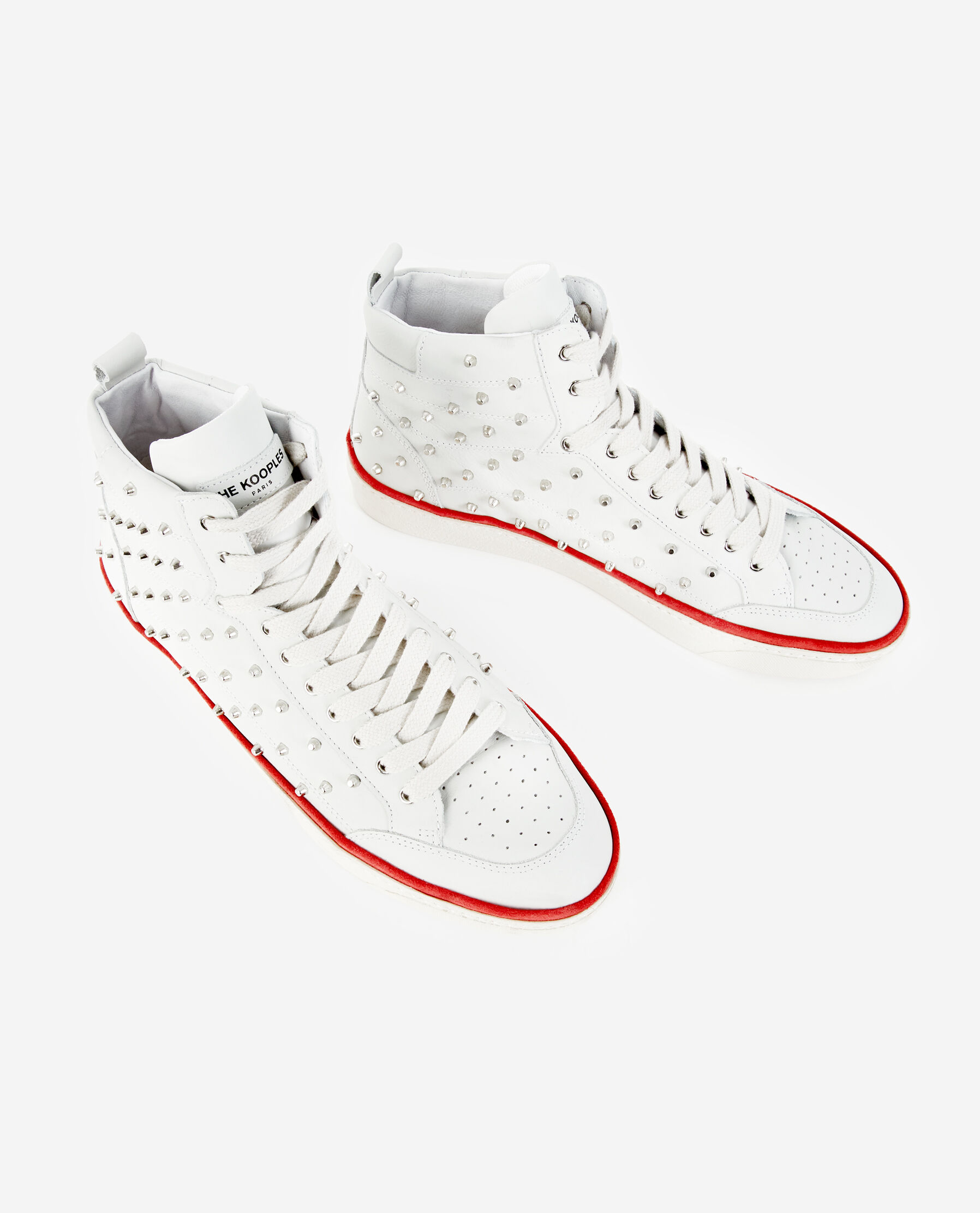 Studded hotsell white trainers