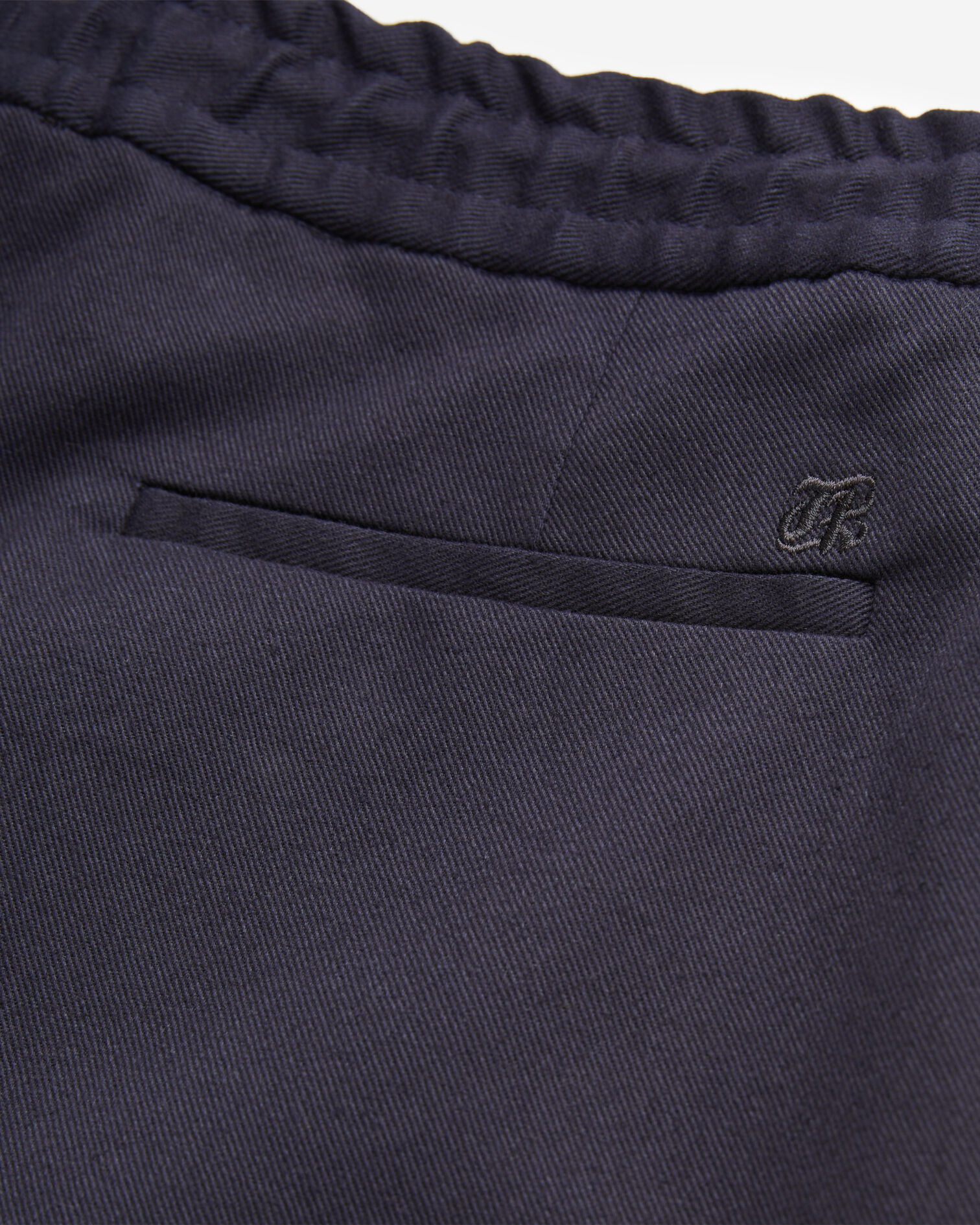 Pantalon bleu en coton, DARK NAVY, hi-res image number null