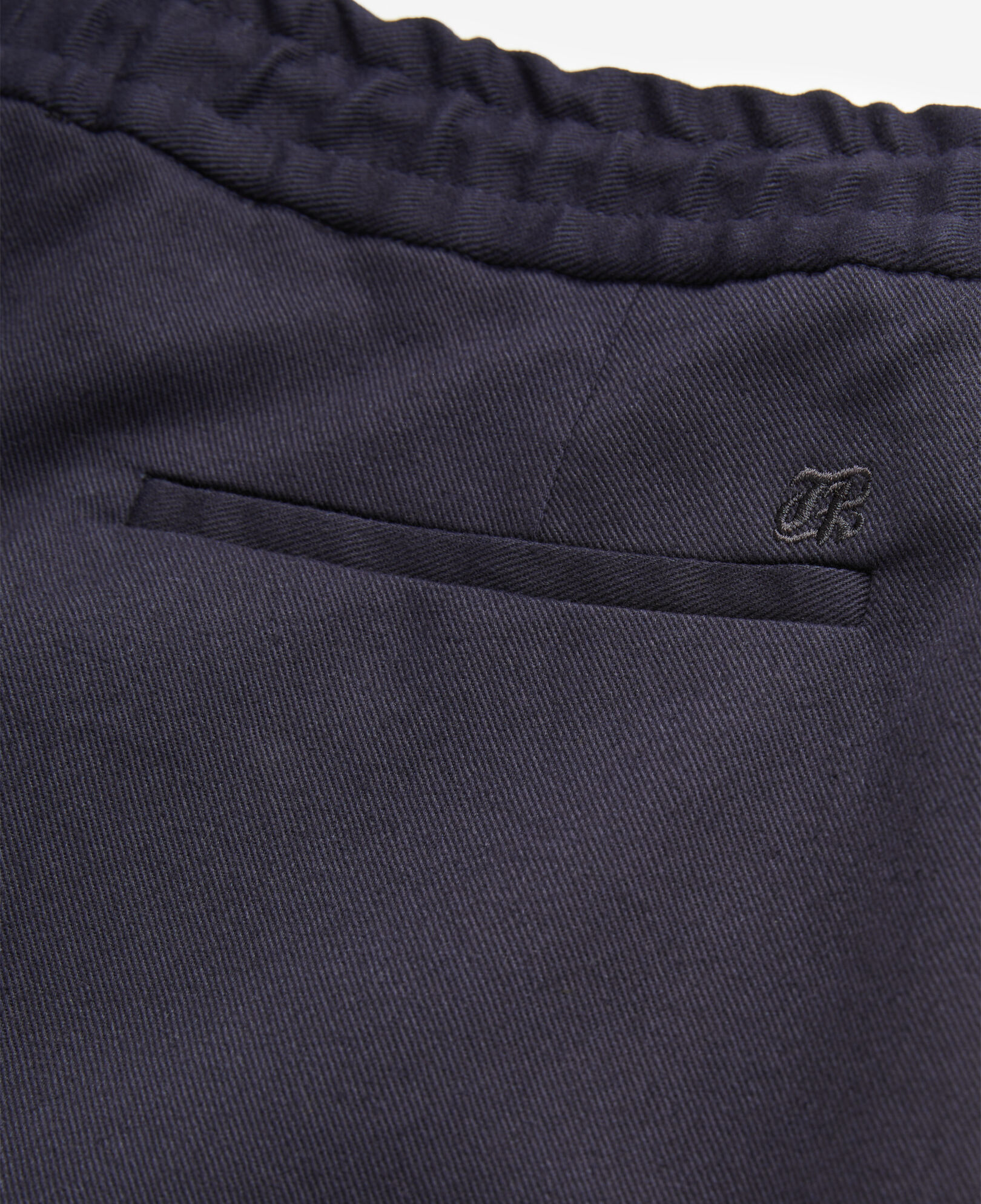 The Kooples MEN DARK NAVY cotton blue trousers