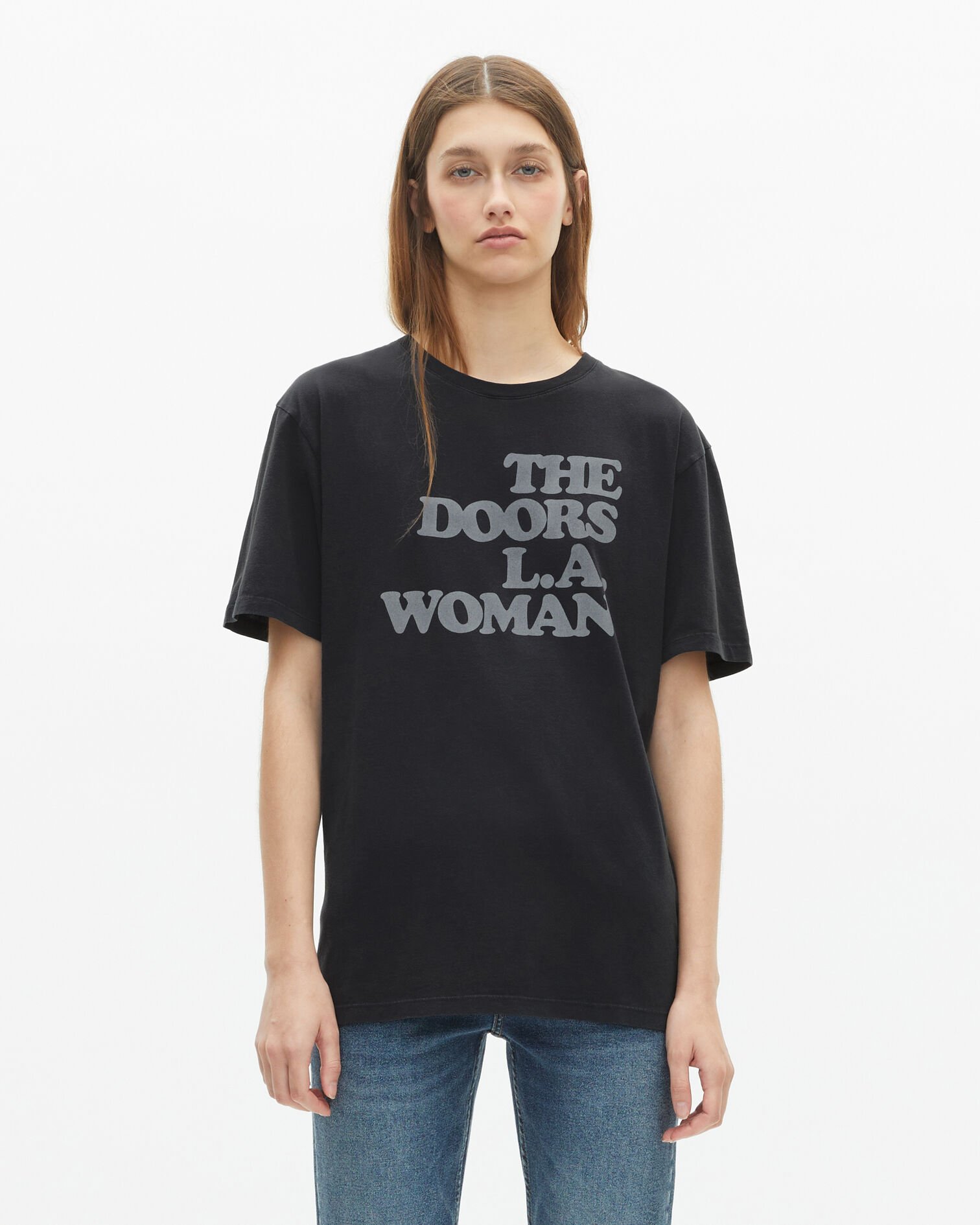 The Doors X The Kooples mixed t-shirt black, BLACK WASHED, hi-res image number null