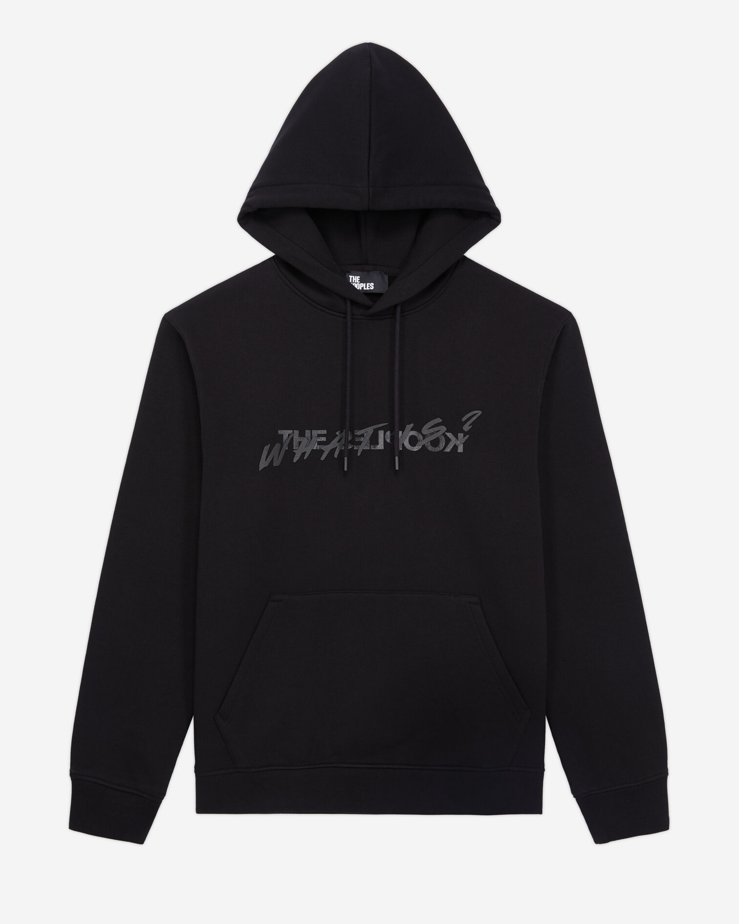 Men's Black What is hoodie, BLACK, hi-res image number null