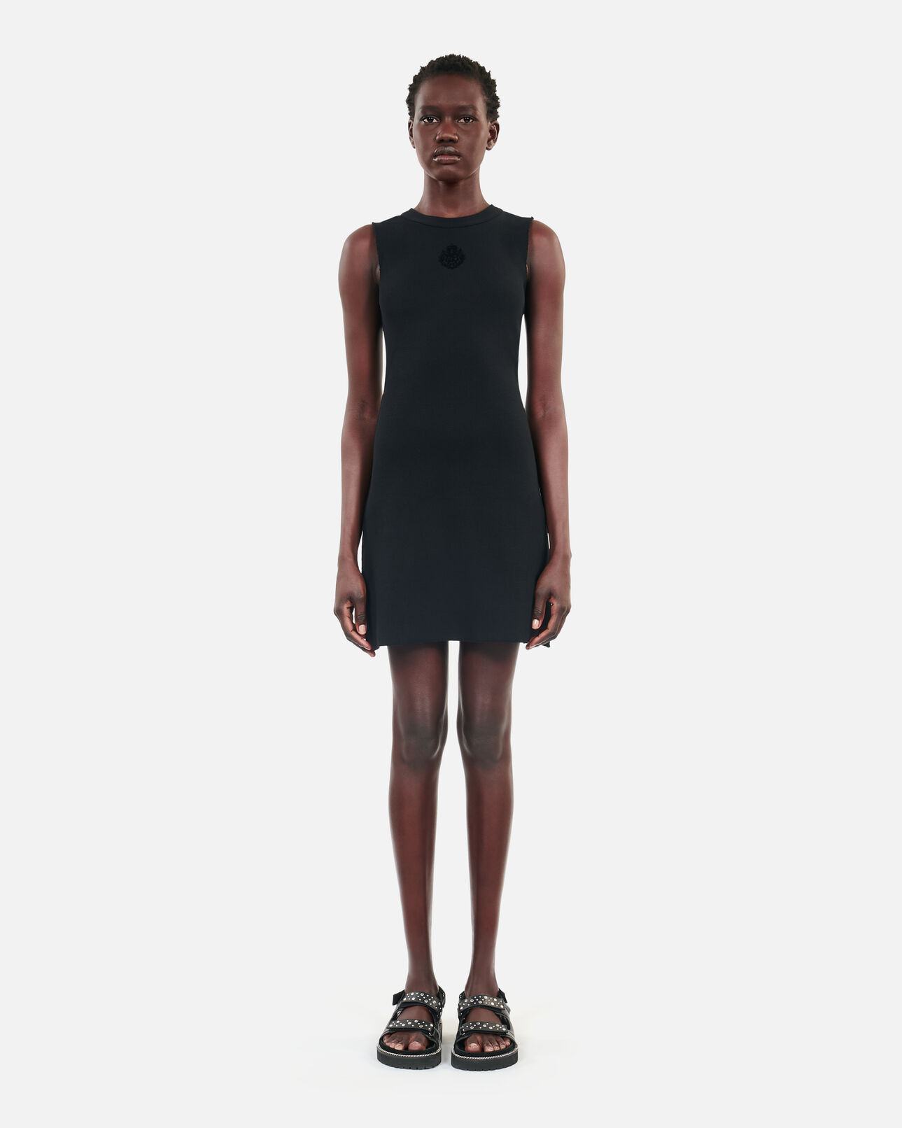 The Kooples WOMEN BLACK black short blazon dress