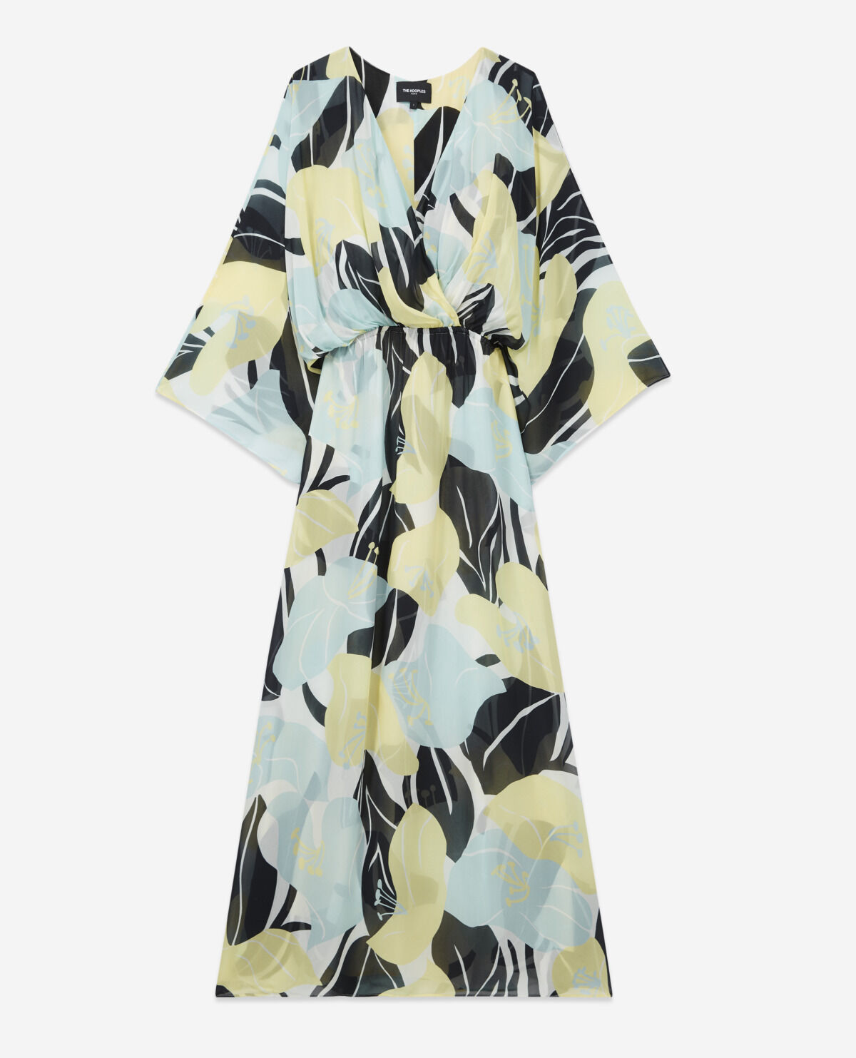 The kooples long 2025 floral wrap dress