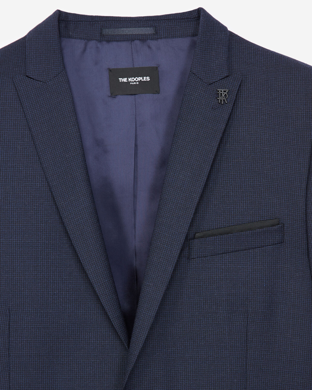 The Kooples MEN NAVY navy blue formal jacket with motif