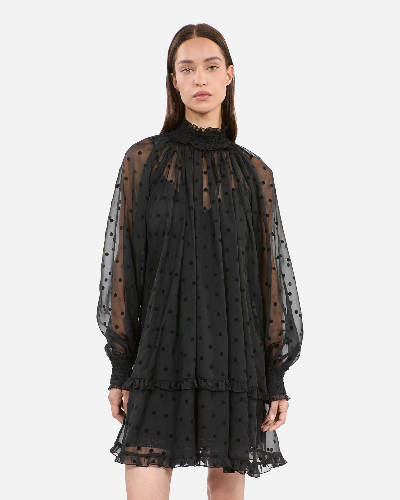 The Kooples WOMEN BLACK short black dress