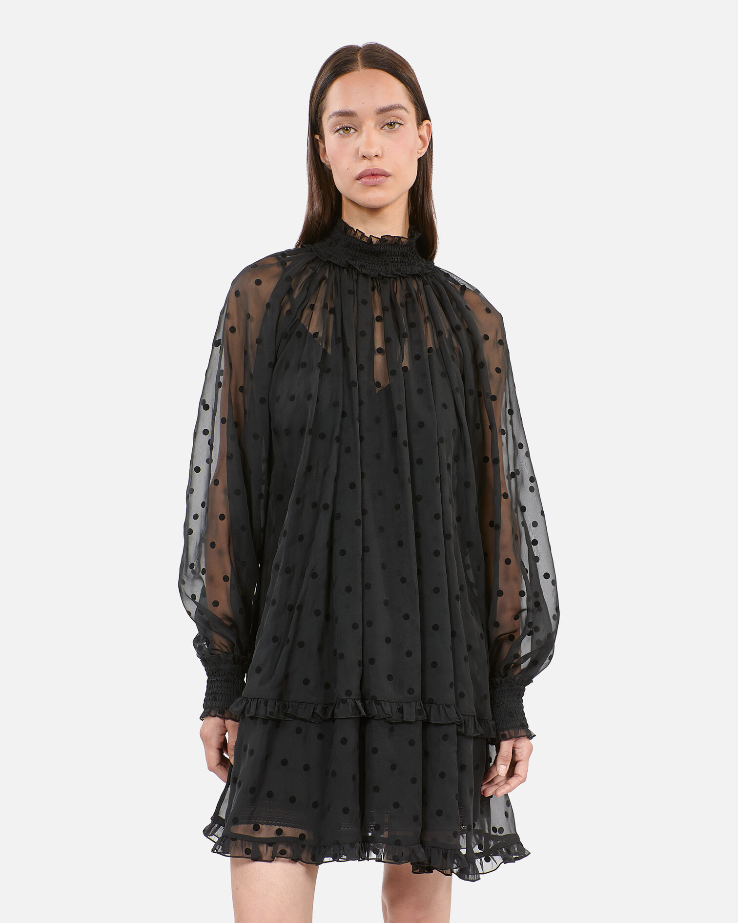 Short black dress, BLACK, hi-res image number null