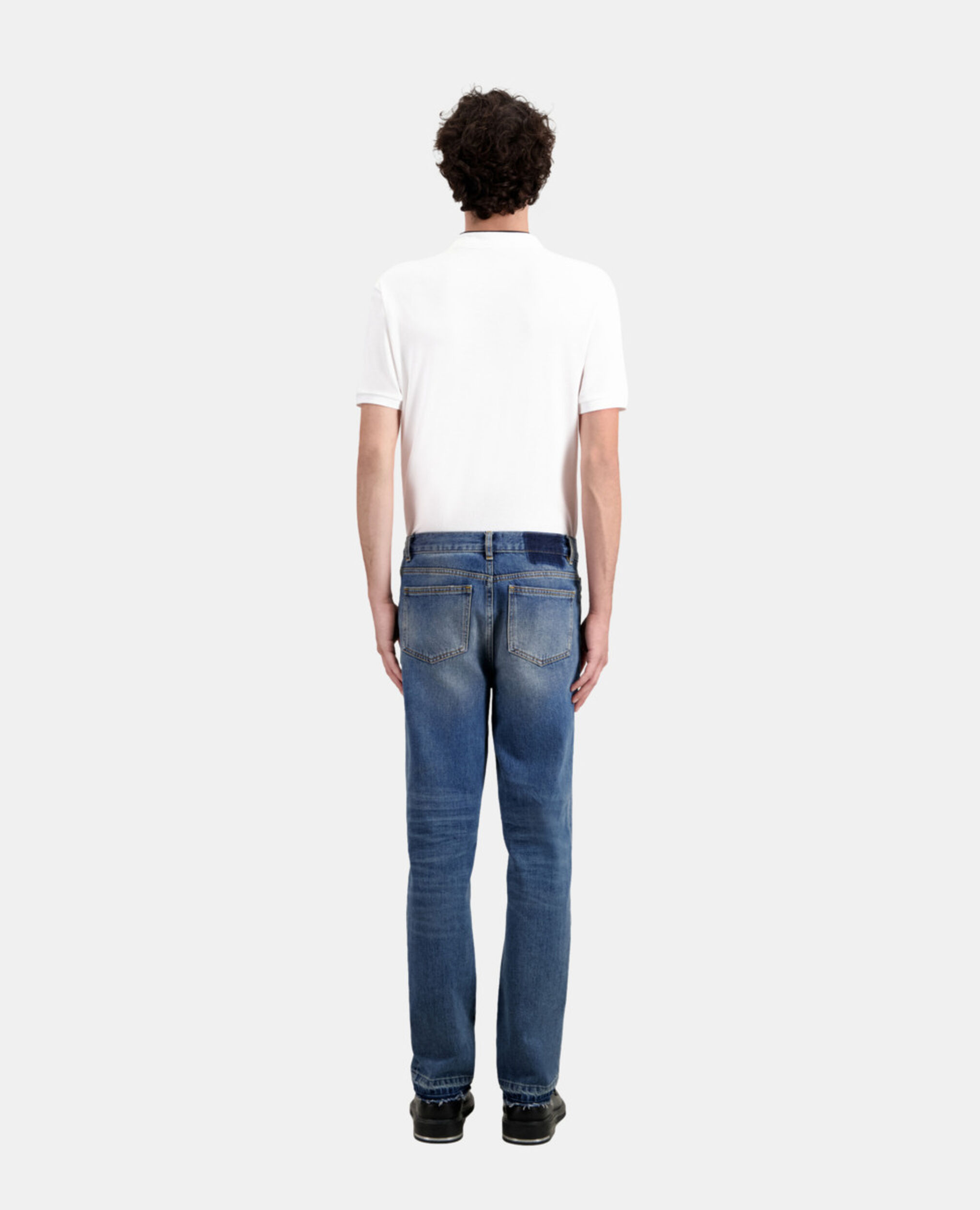 Straight blue jeans, BLUE, hi-res image number null