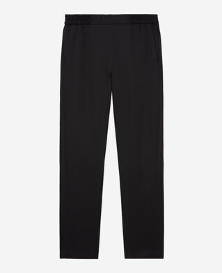 The Kooples WOMEN BLACK black satin joggers