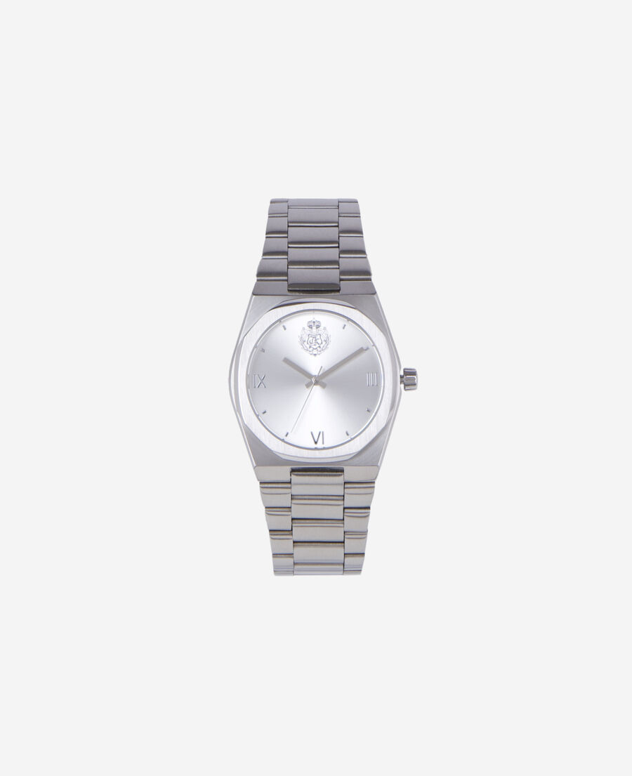 The Kooples MIXED SILVER silver coat of arms watch