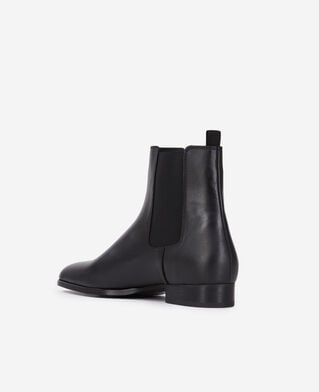 The Kooples MEN BLACK black leather chelsea boots