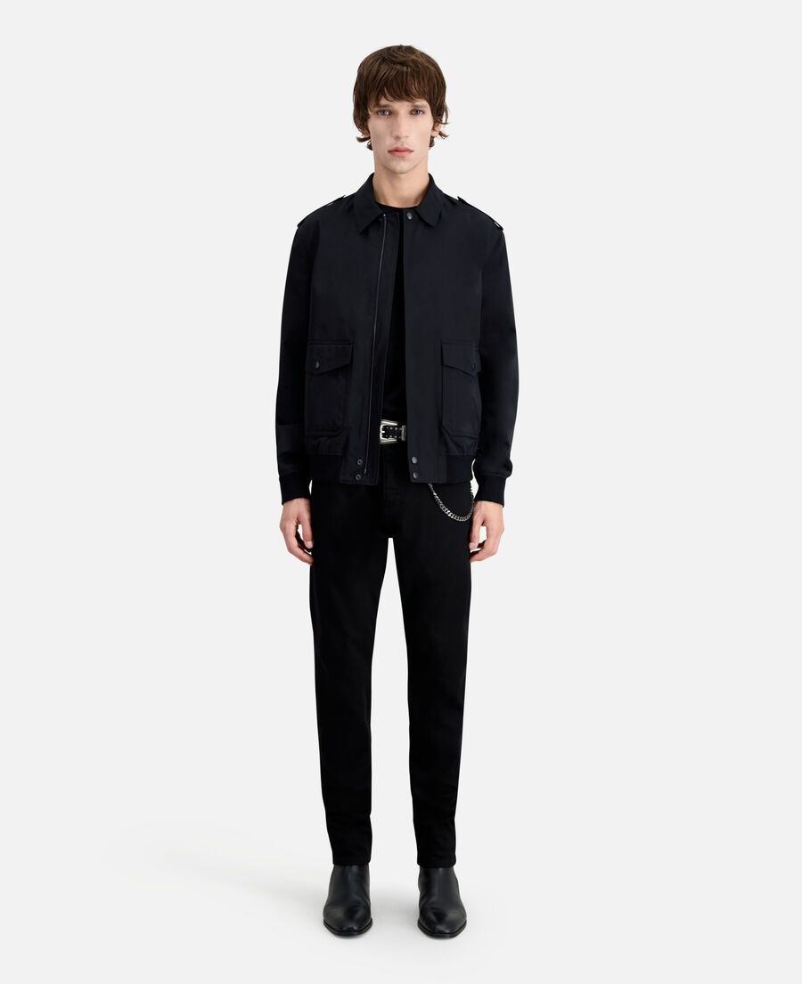 Black cotton jacket | The Kooples - UK