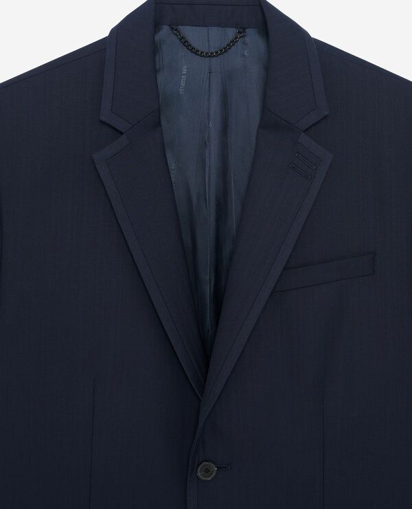 The Kooples HOMME DARK NAVY veste de costume en laine bleu marine