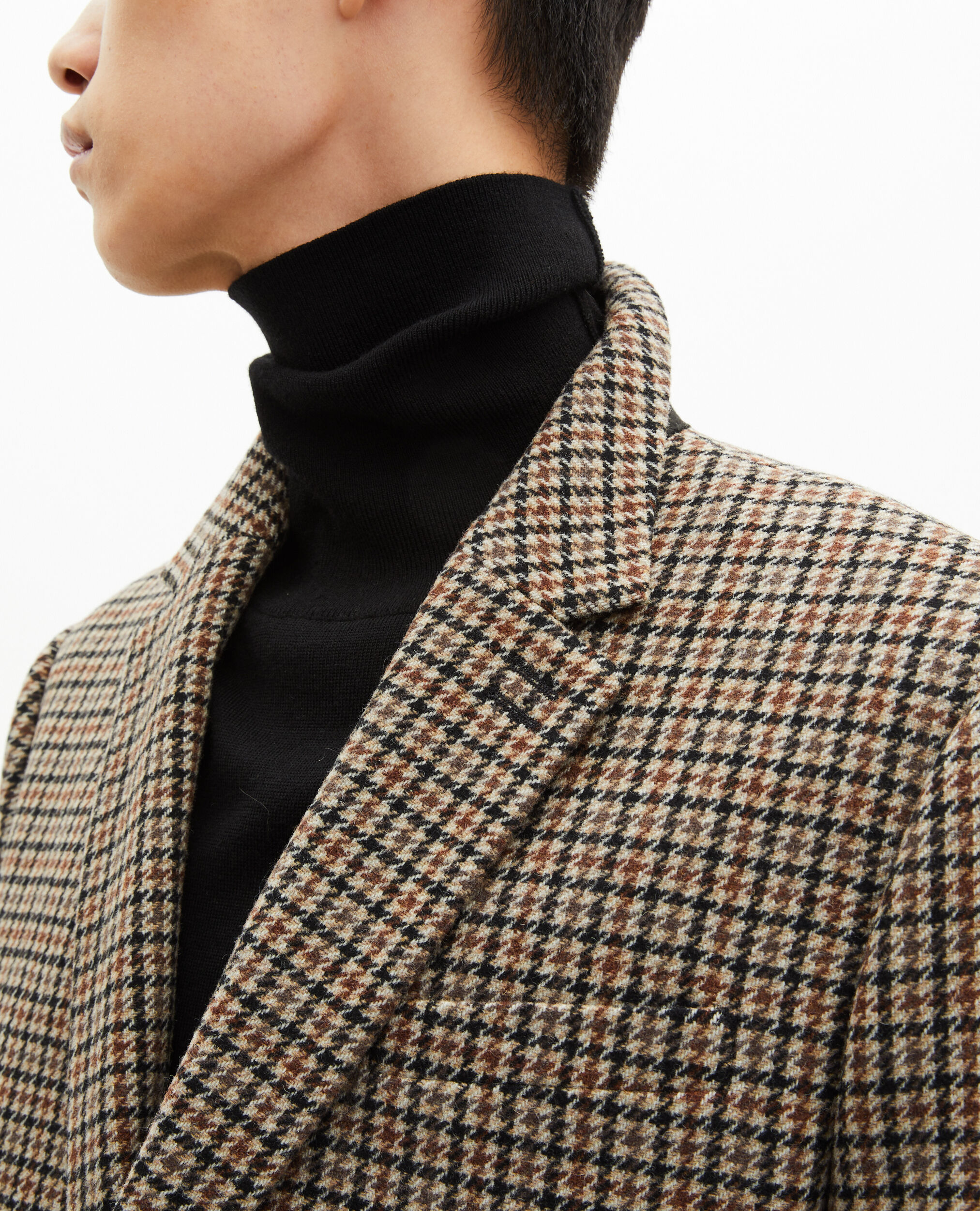 Men's Brown and black houndstooth jacket | The Kooples