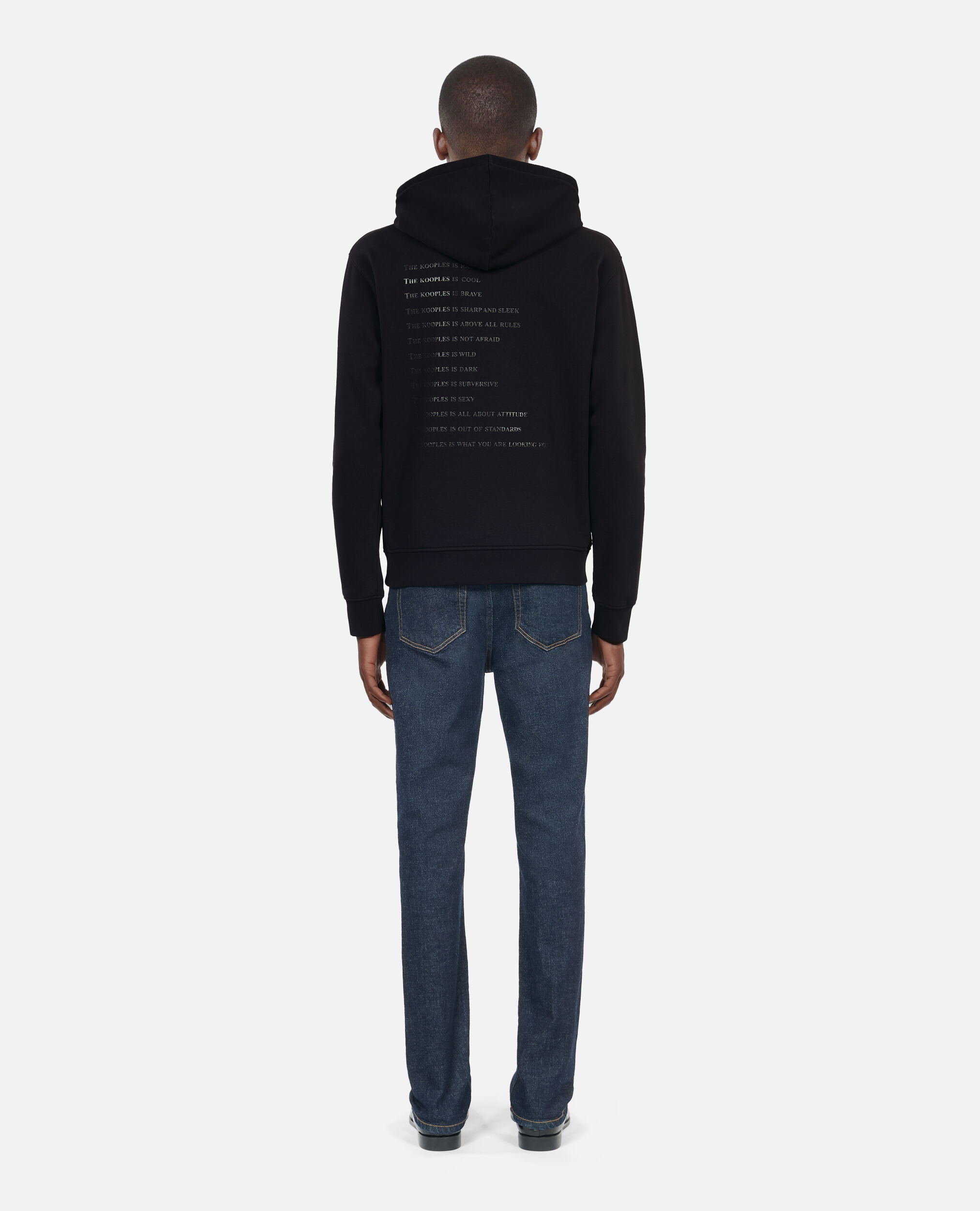 Sweatshirt à capuche What is noir, BLACK, hi-res image number null