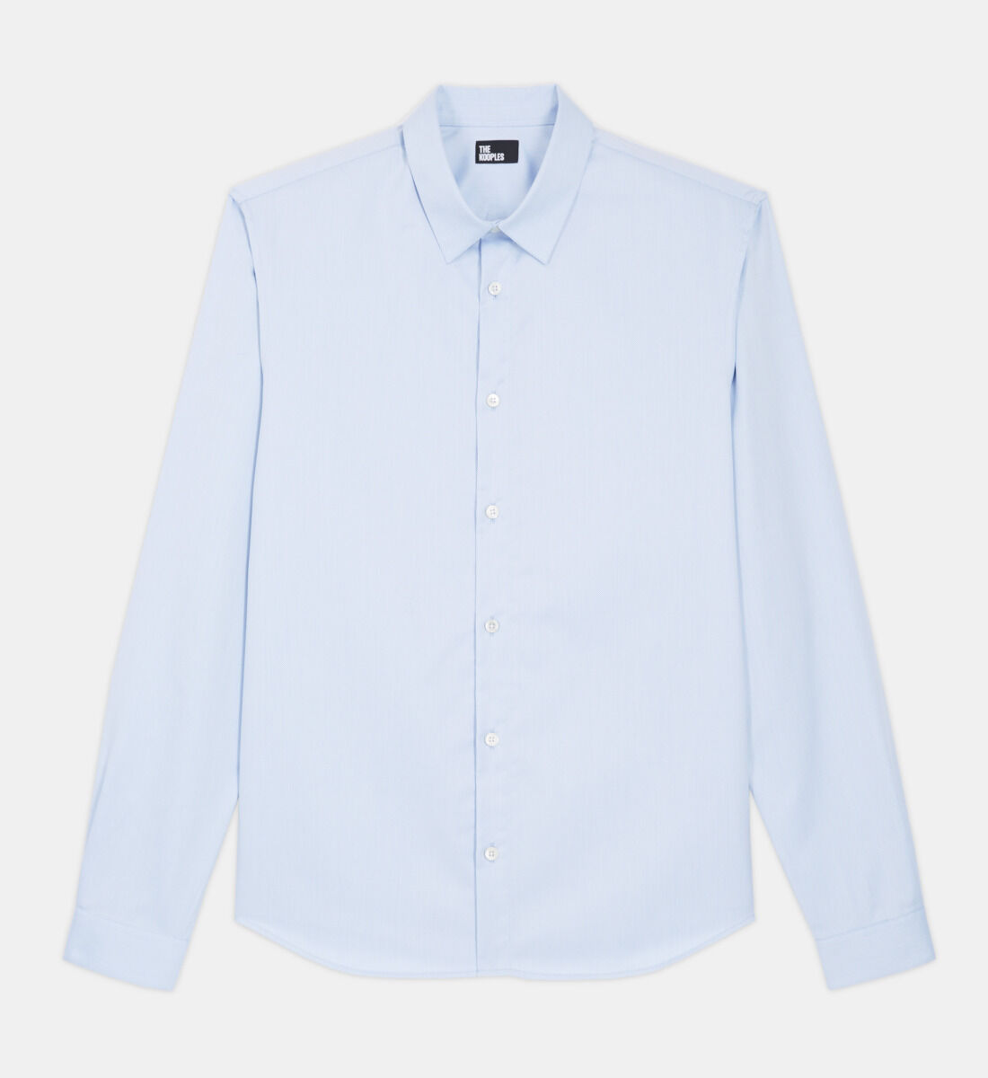 Blue shirt with classic collar The Kooples US