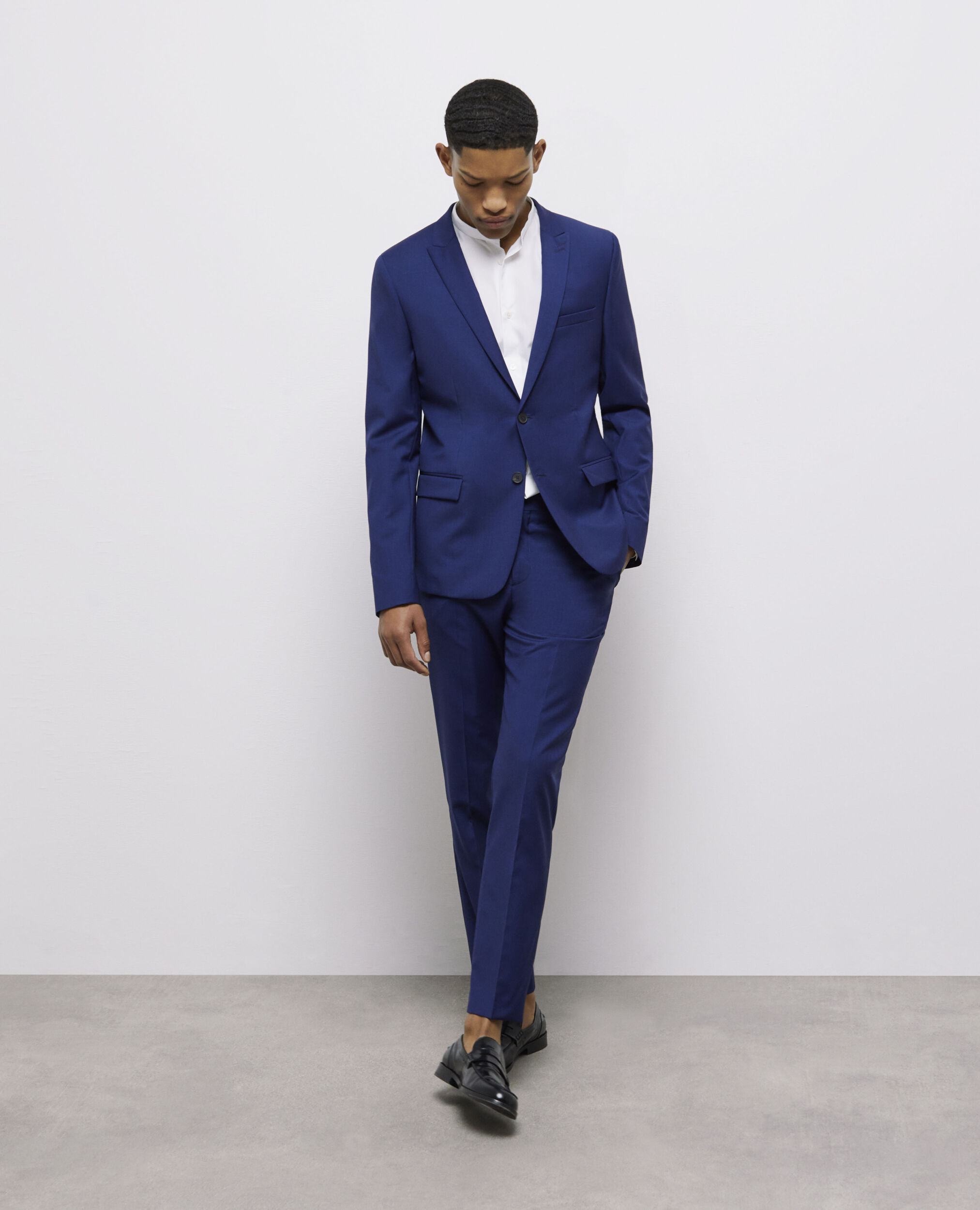 Suit jacket navy blue on sale