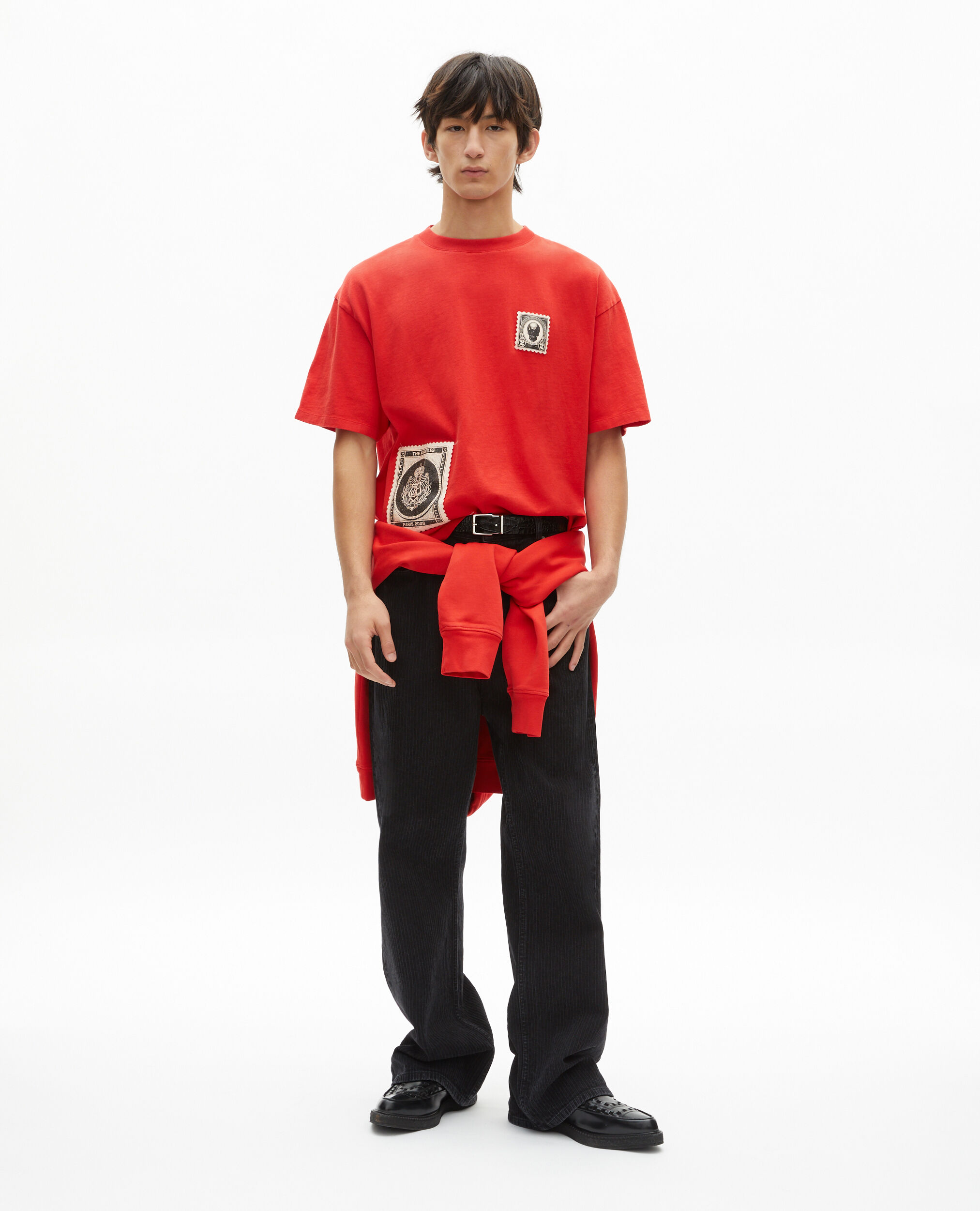 Camiseta parches roja, RED, hi-res image number null