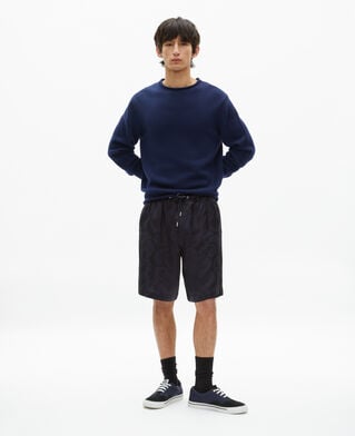 The Kooples MEN NAVY navy jacquard shorts