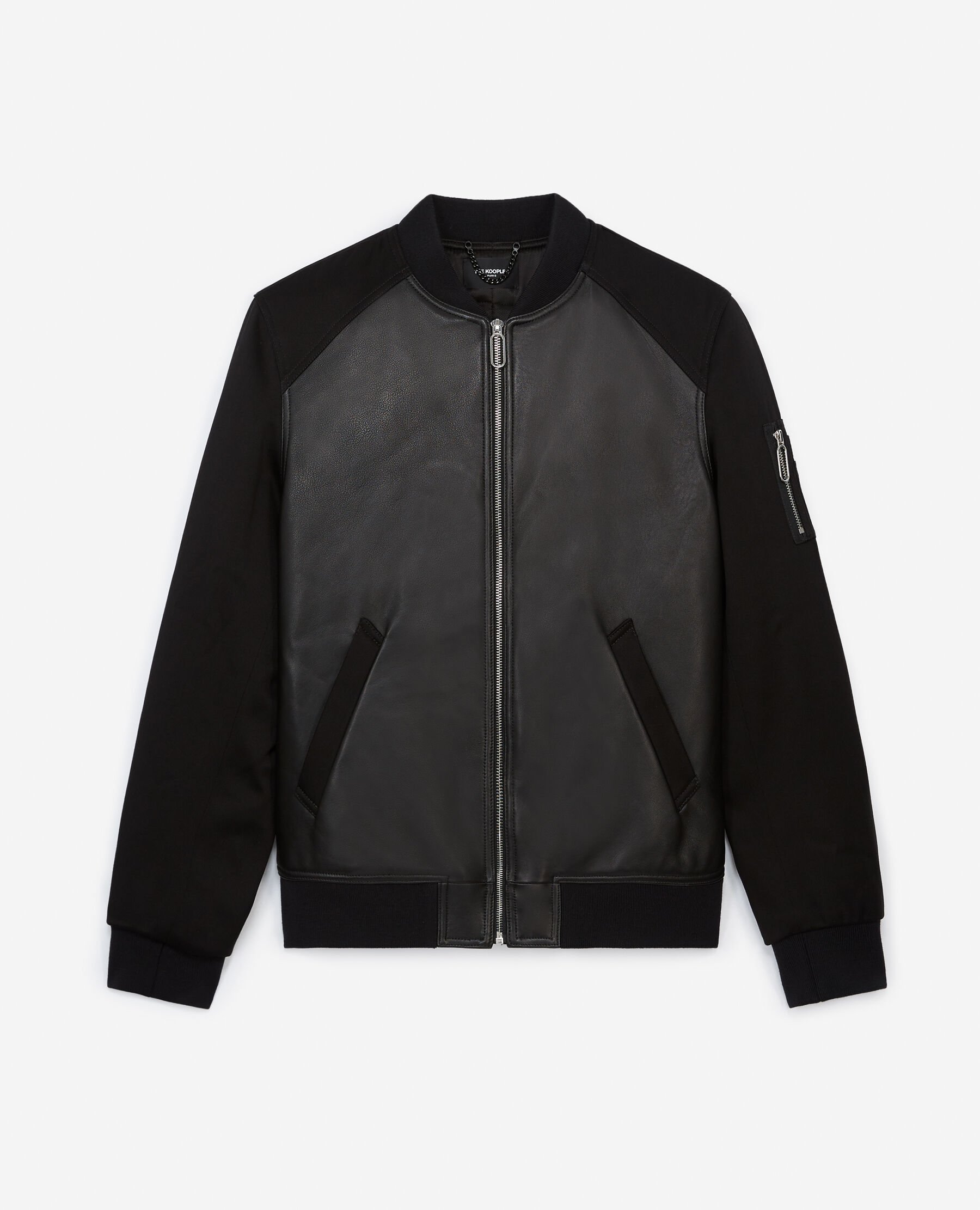Kooples leather bomber jacket shop