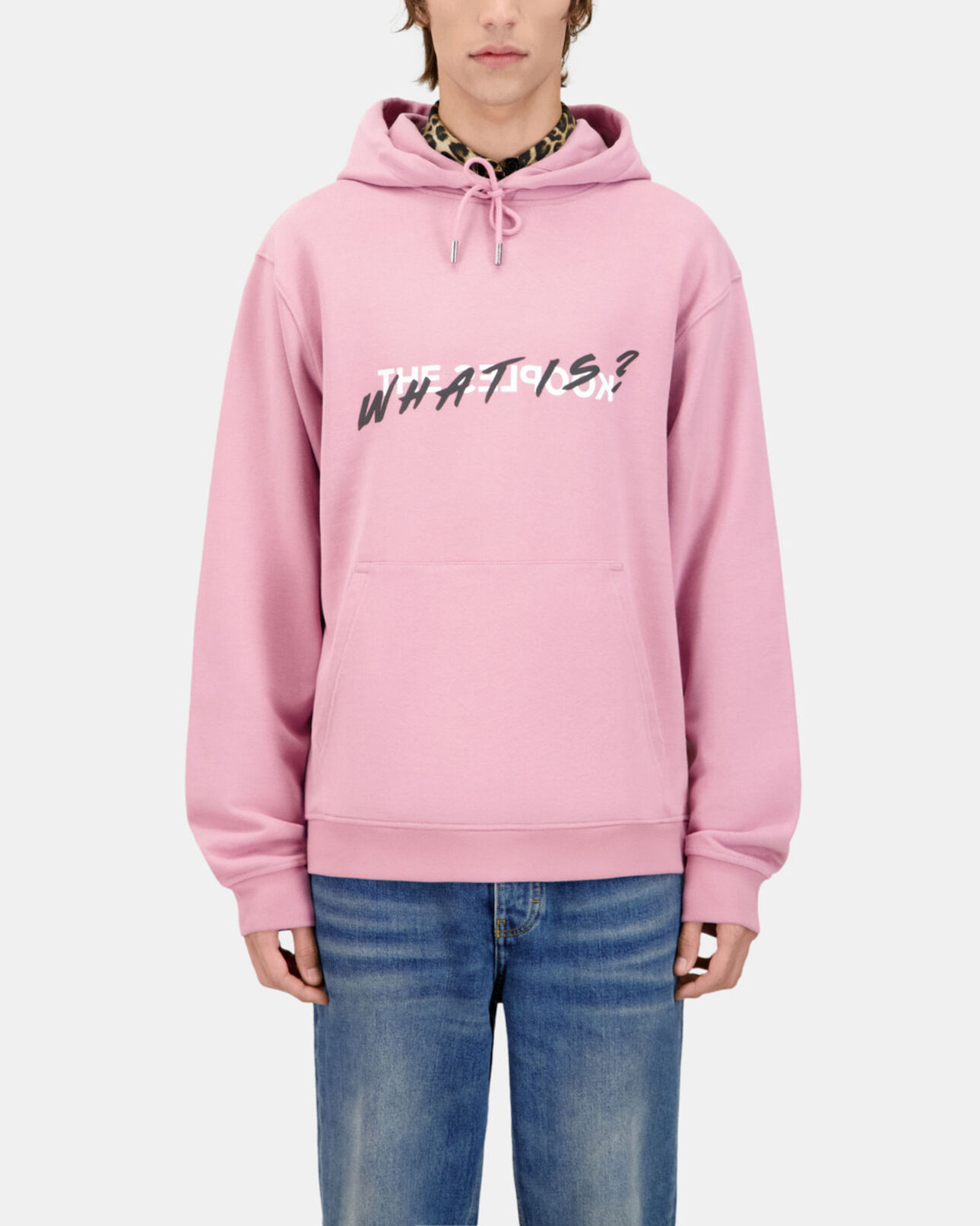 The Kooples MEN PINK WOOD lilac what is hoodie