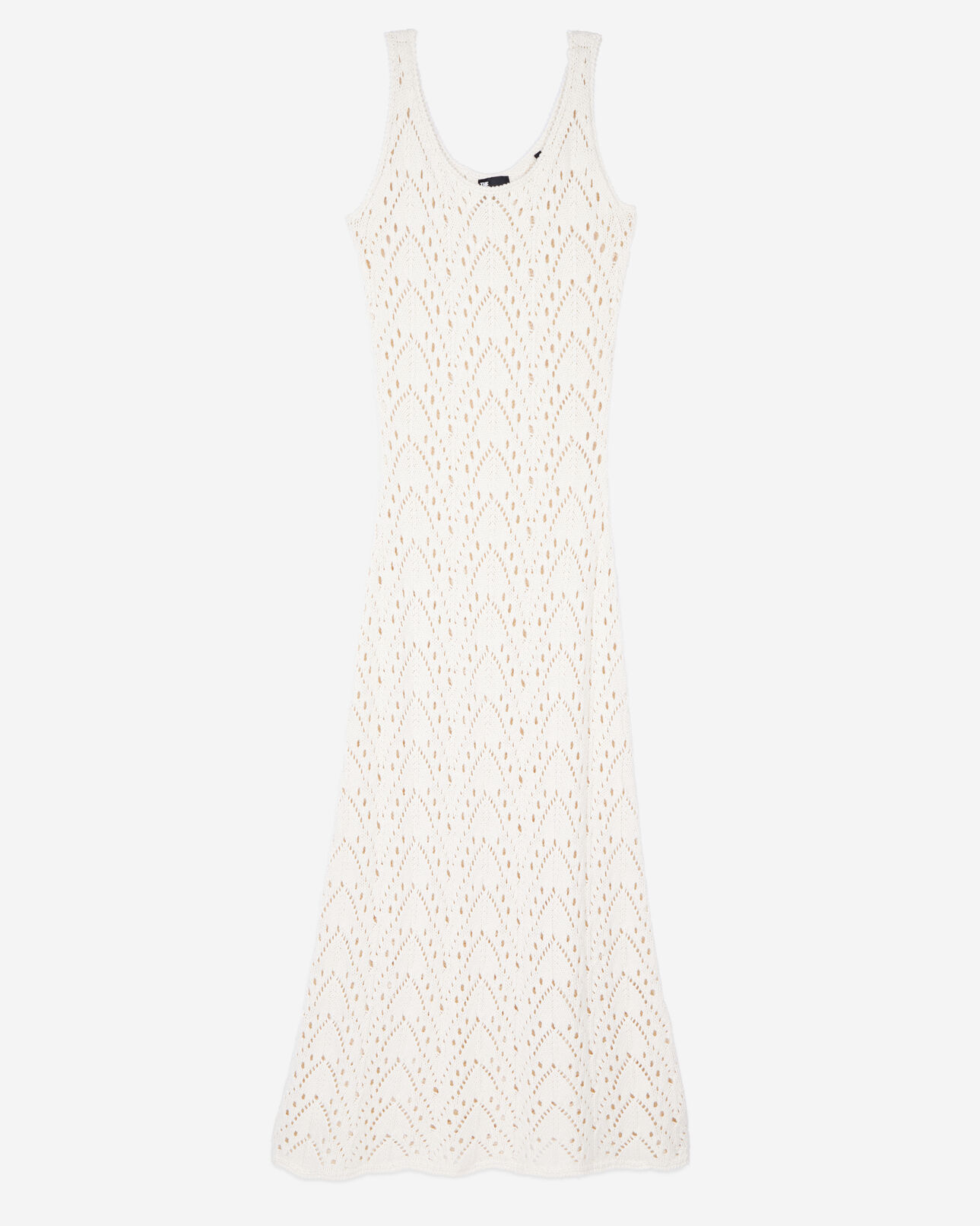 The Kooples WOMEN ECRU long ecru knit dress