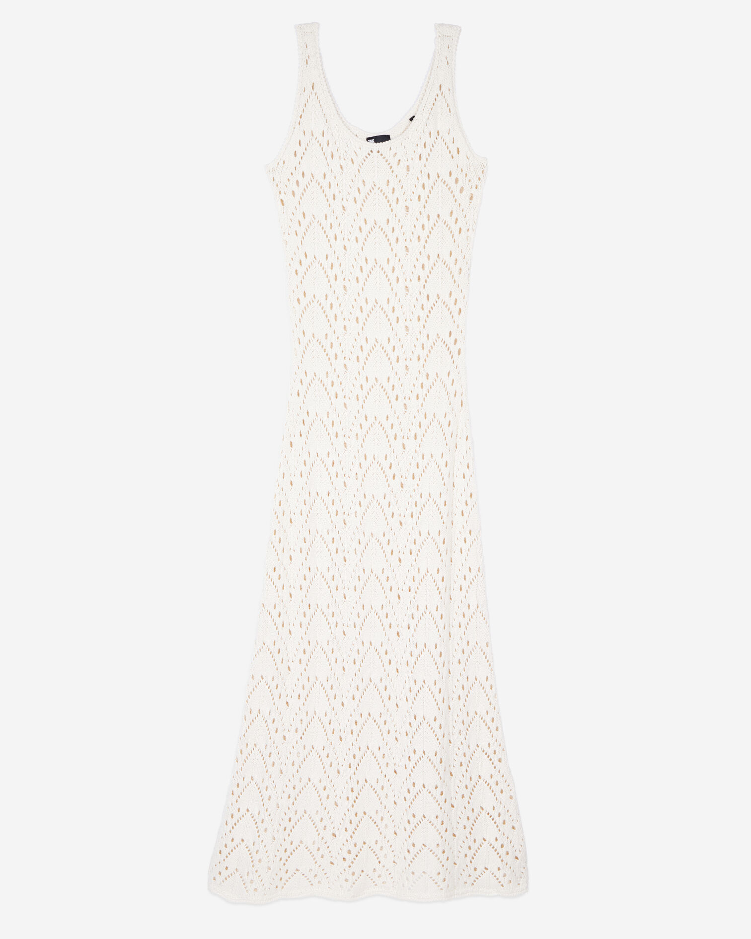 Long ecru knit dress, ECRU, hi-res image number null