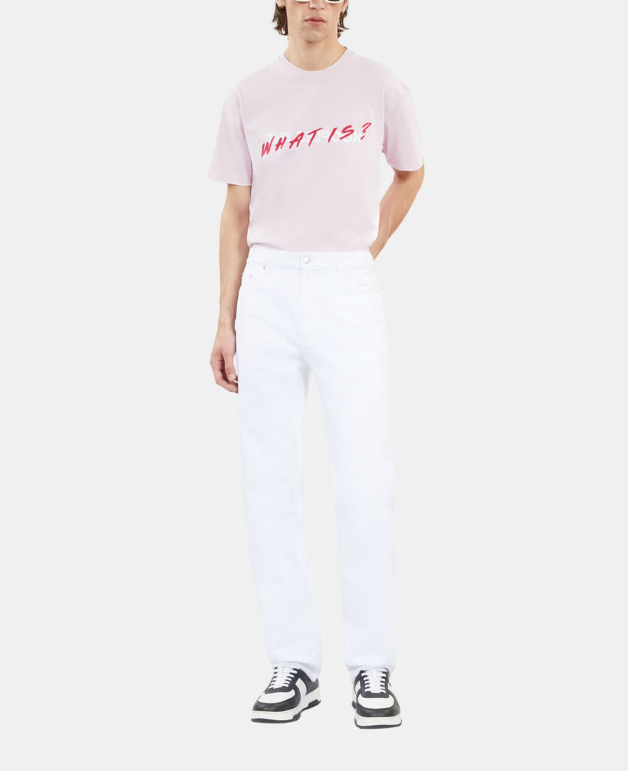 The Kooples HOMME WHITE jean droit blanc