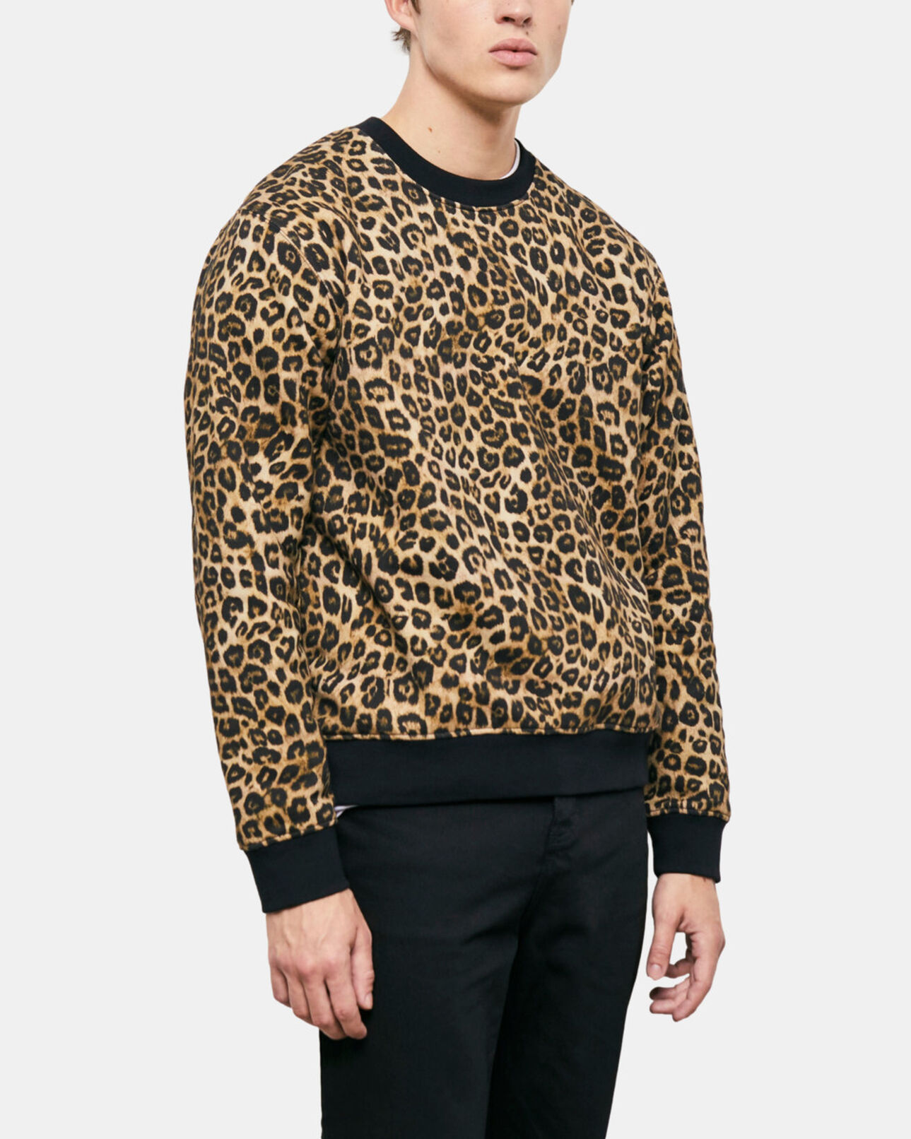 The Kooples MEN LEOPARD leopard print sweatshirt