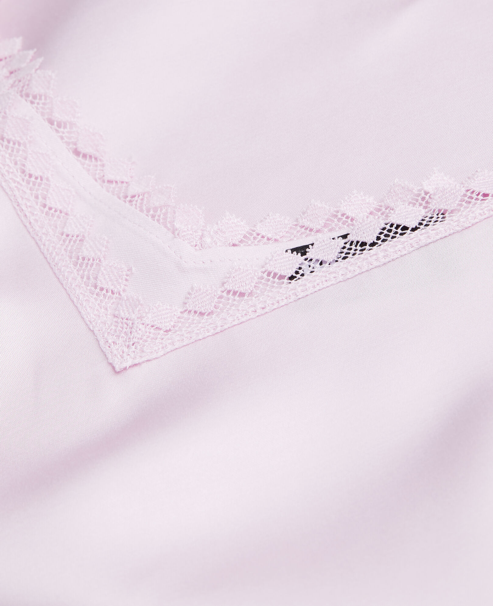 The Kooples MUJER PALE PINK camiseta interior rosa detalles encaje