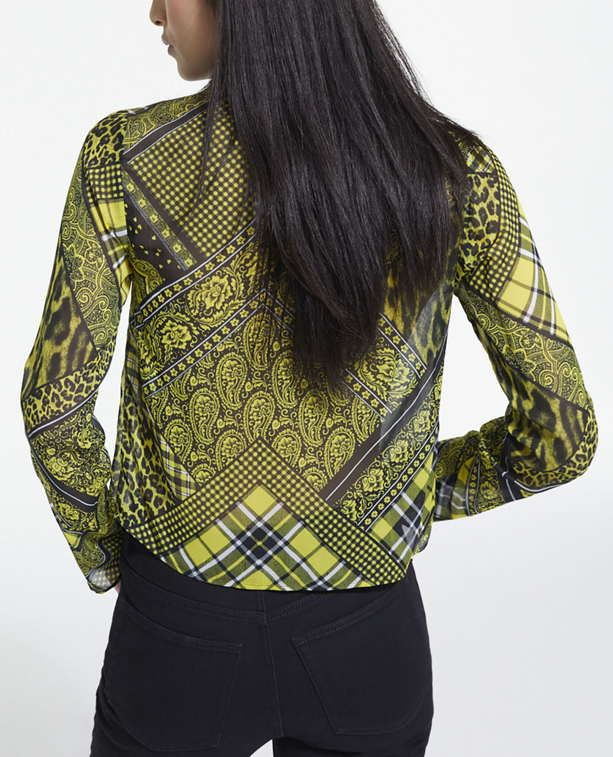 Top imprimé, BLACK / YELLOW, hi-res image number null