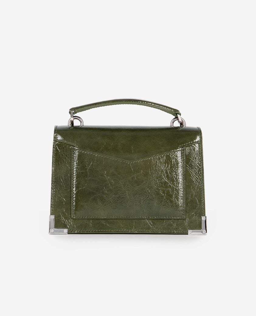 The Kooples FEMME OLIVE sac emily small en cuir vert