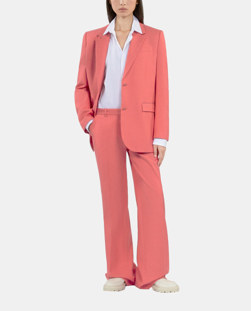 The Kooples WOMEN RETRO PINK fuchsia suit jacket