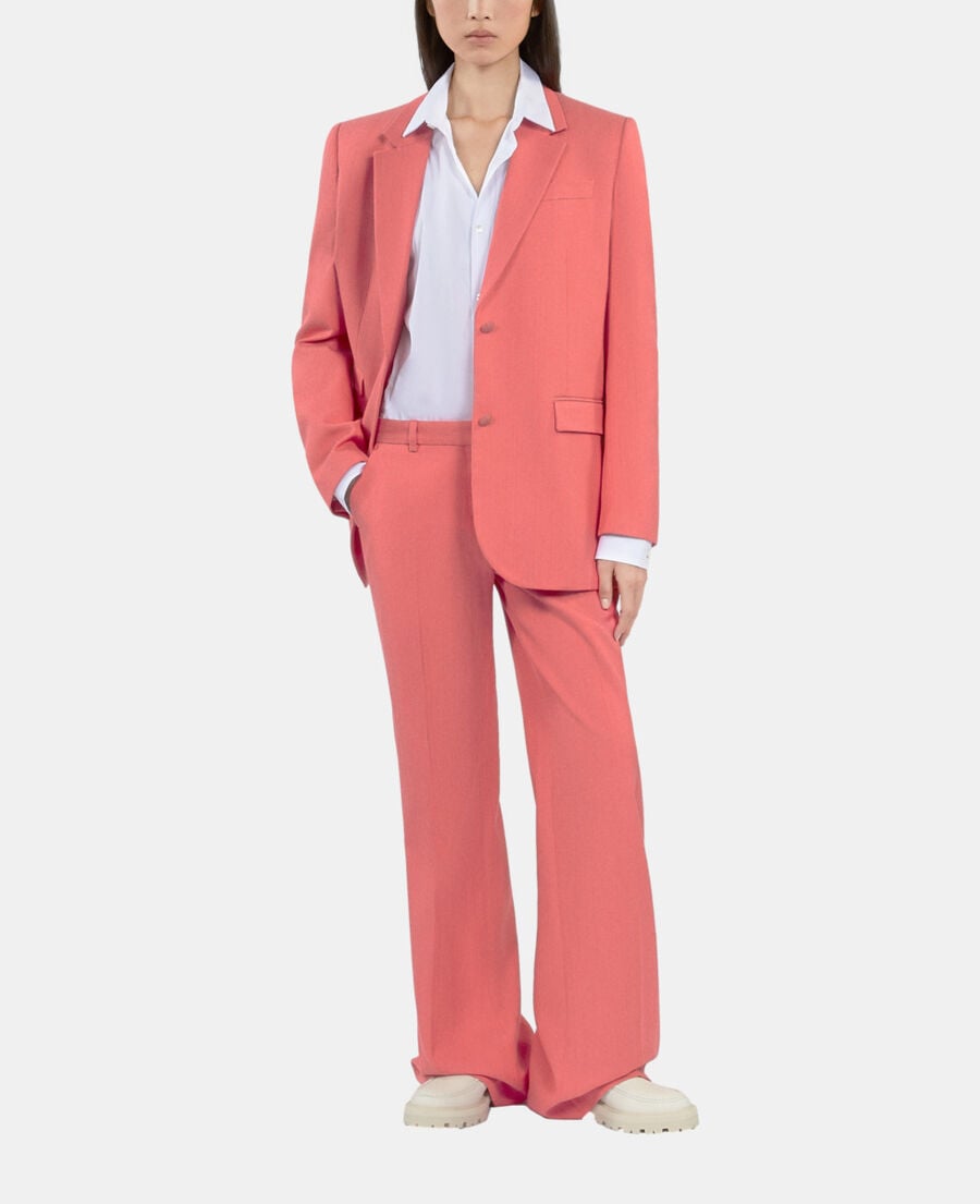 The Kooples WOMEN RETRO PINK fuchsia suit jacket