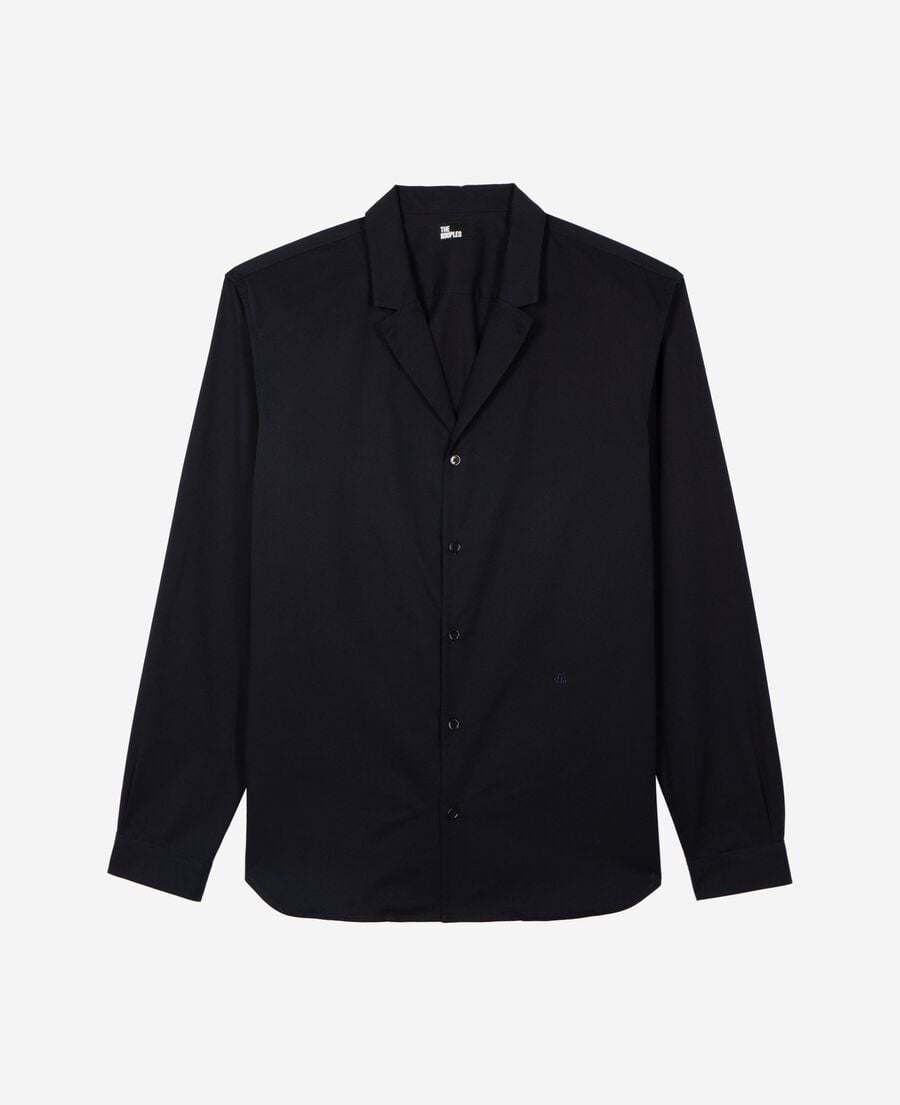 The Kooples MEN NAVY navy suit collar shirt