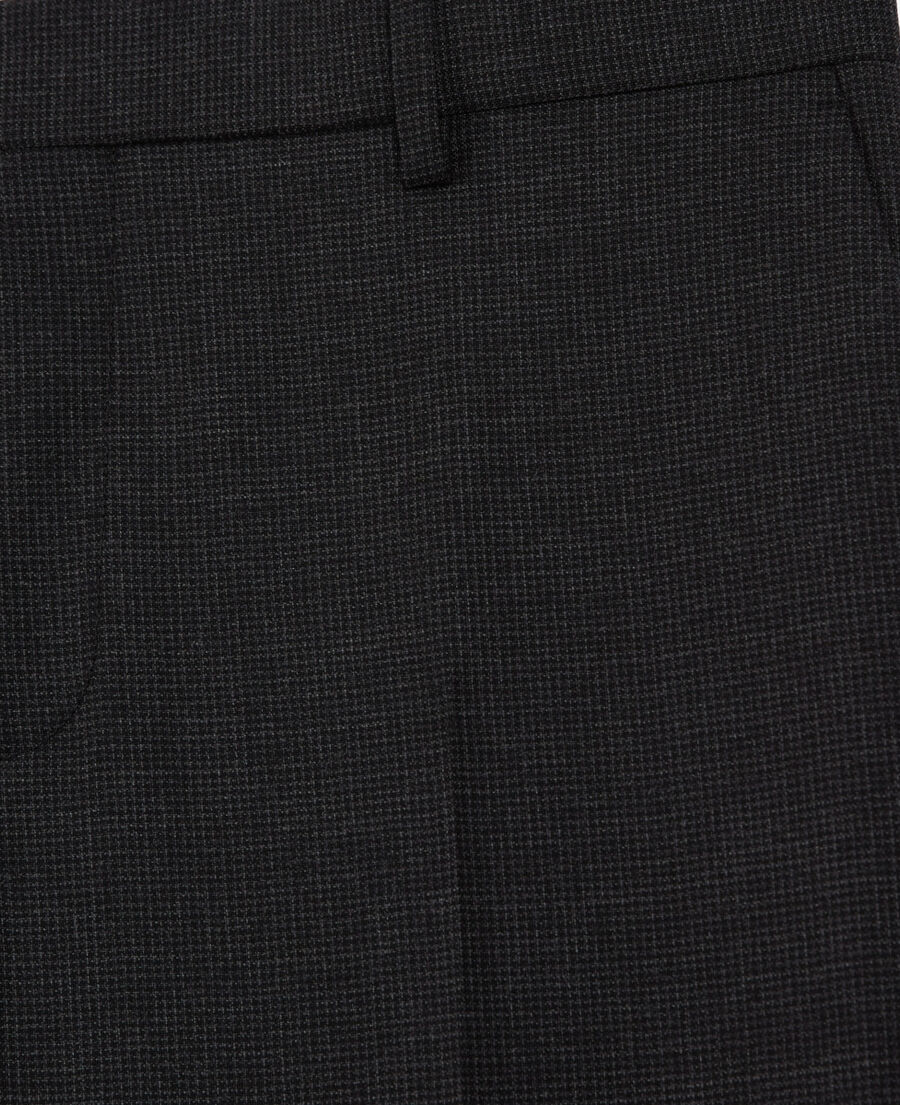 black wool suit pants