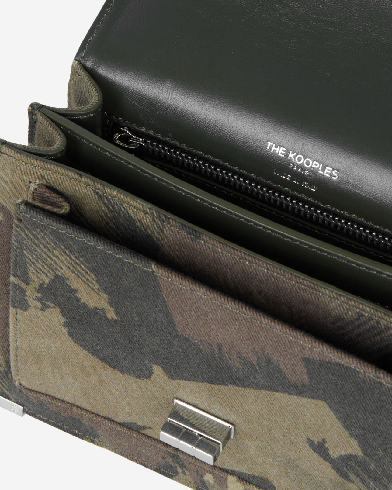 The Kooples WOMEN CAMOUFLAGE small emily bag in camouflage denim