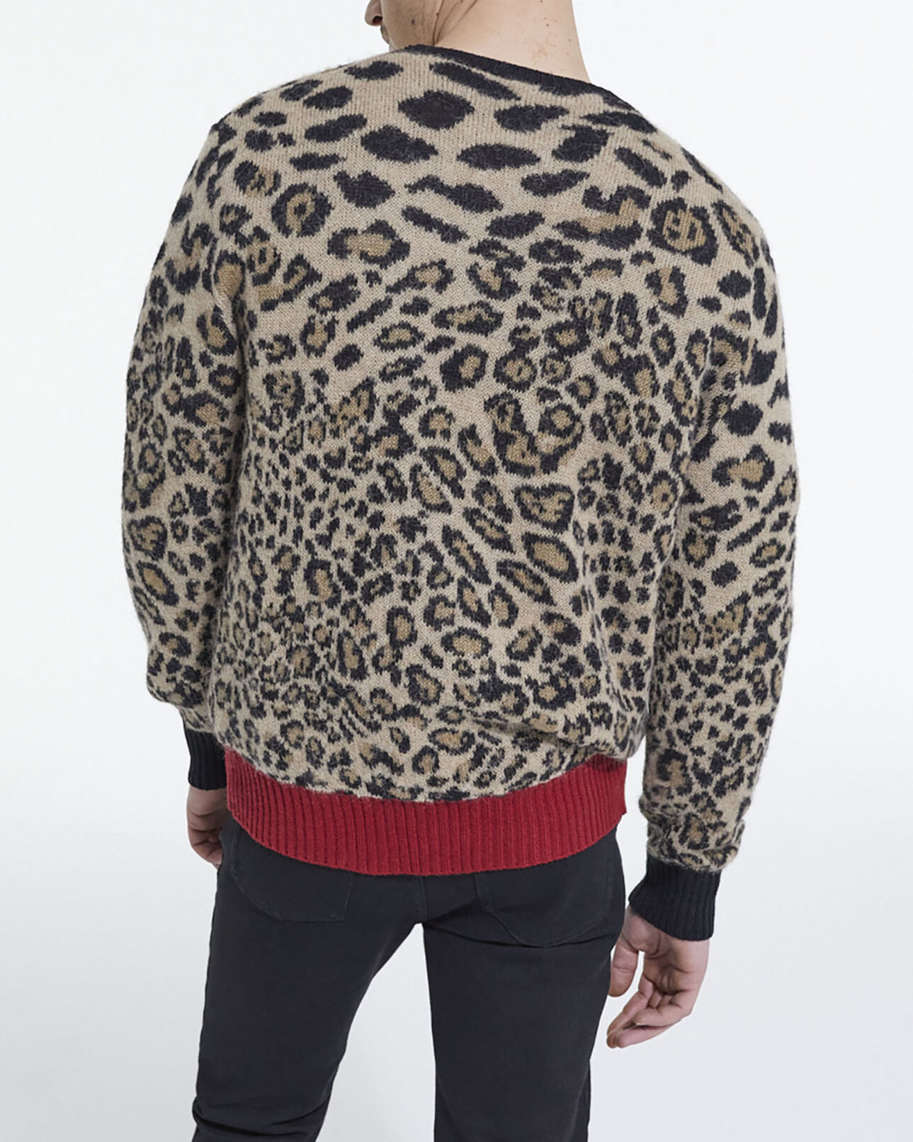 The Kooples MEN LEOPARD leopard print sweater