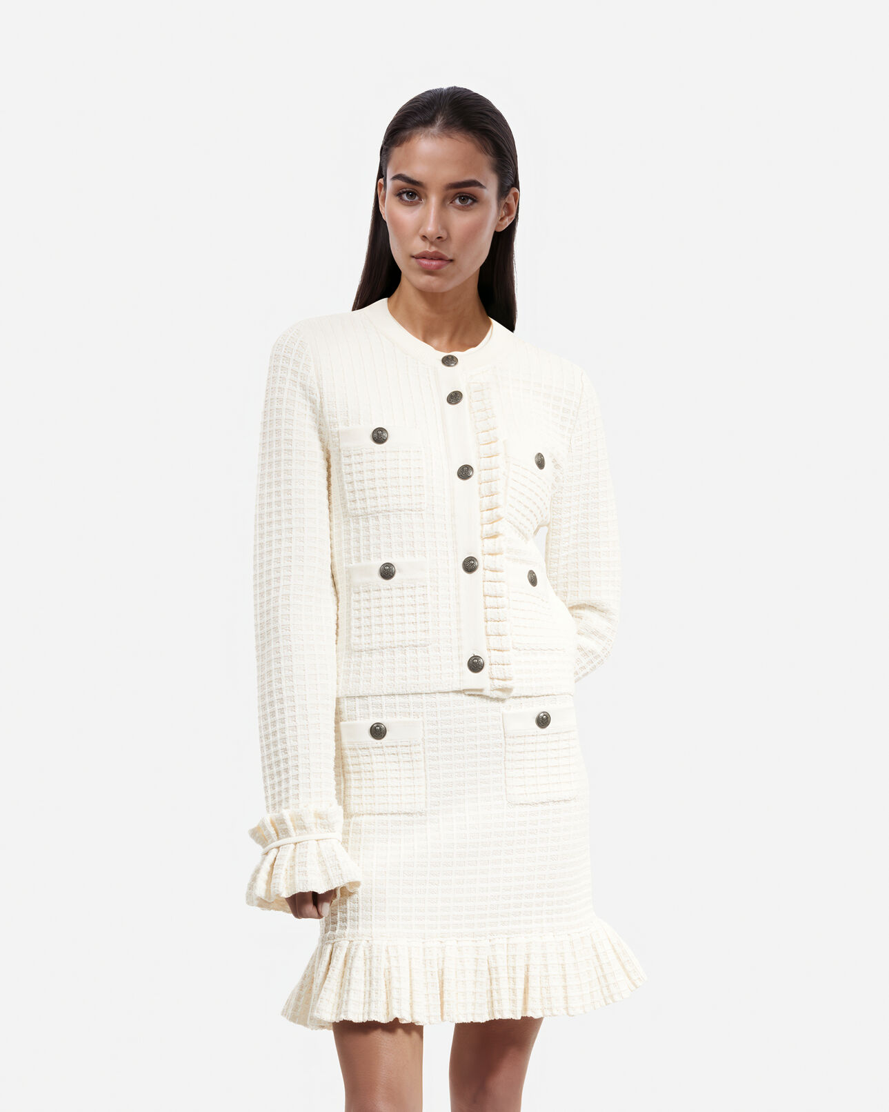 The Kooples MUJER ECRU cárdigan crudo