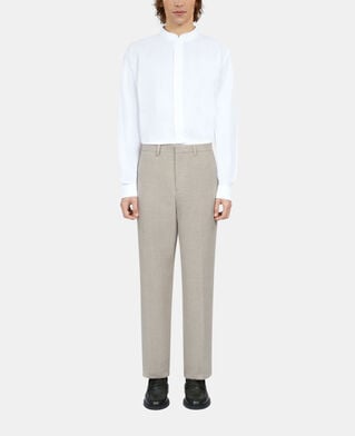 The Kooples MEN BEIGE beige linen suit trousers