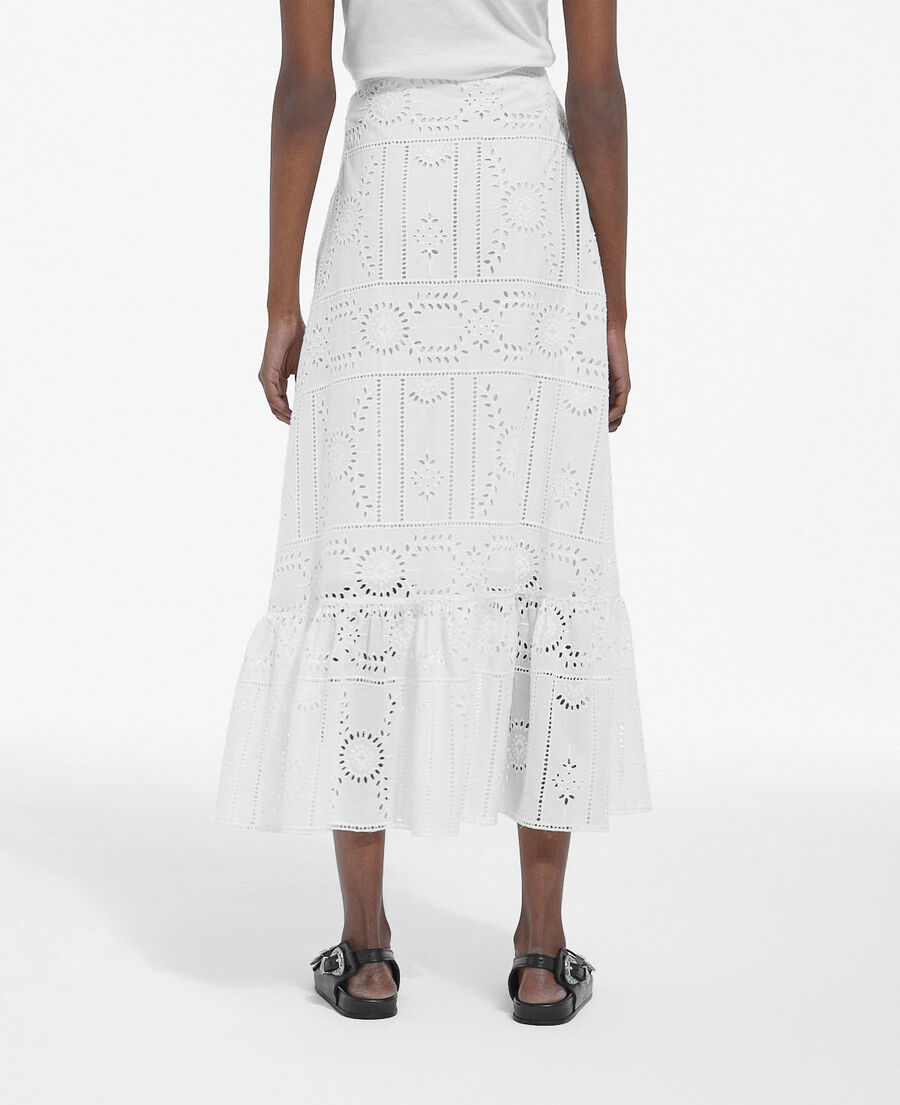 Jupe blanche broderie anglaise store