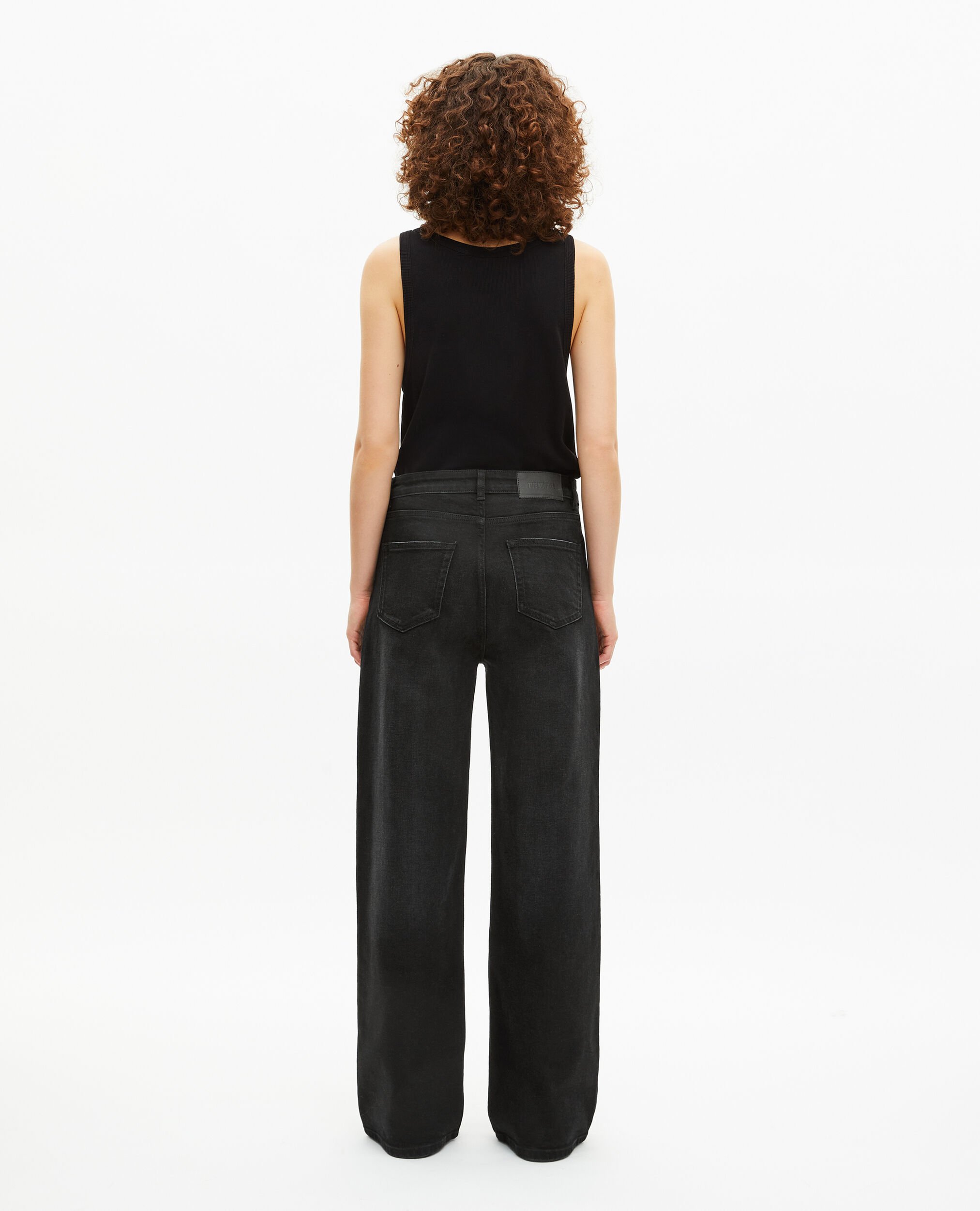 Jean large noir, BLACK, hi-res image number null