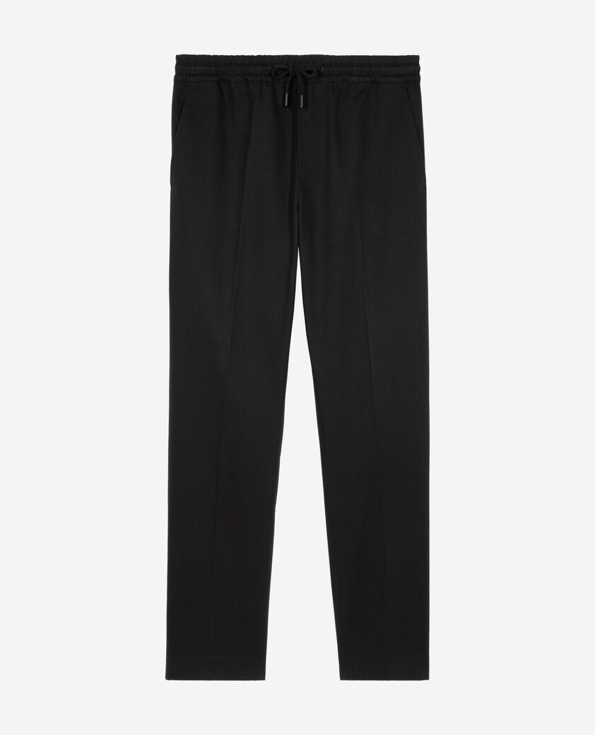 The Kooples HOMME BLACK pantalon droit noir