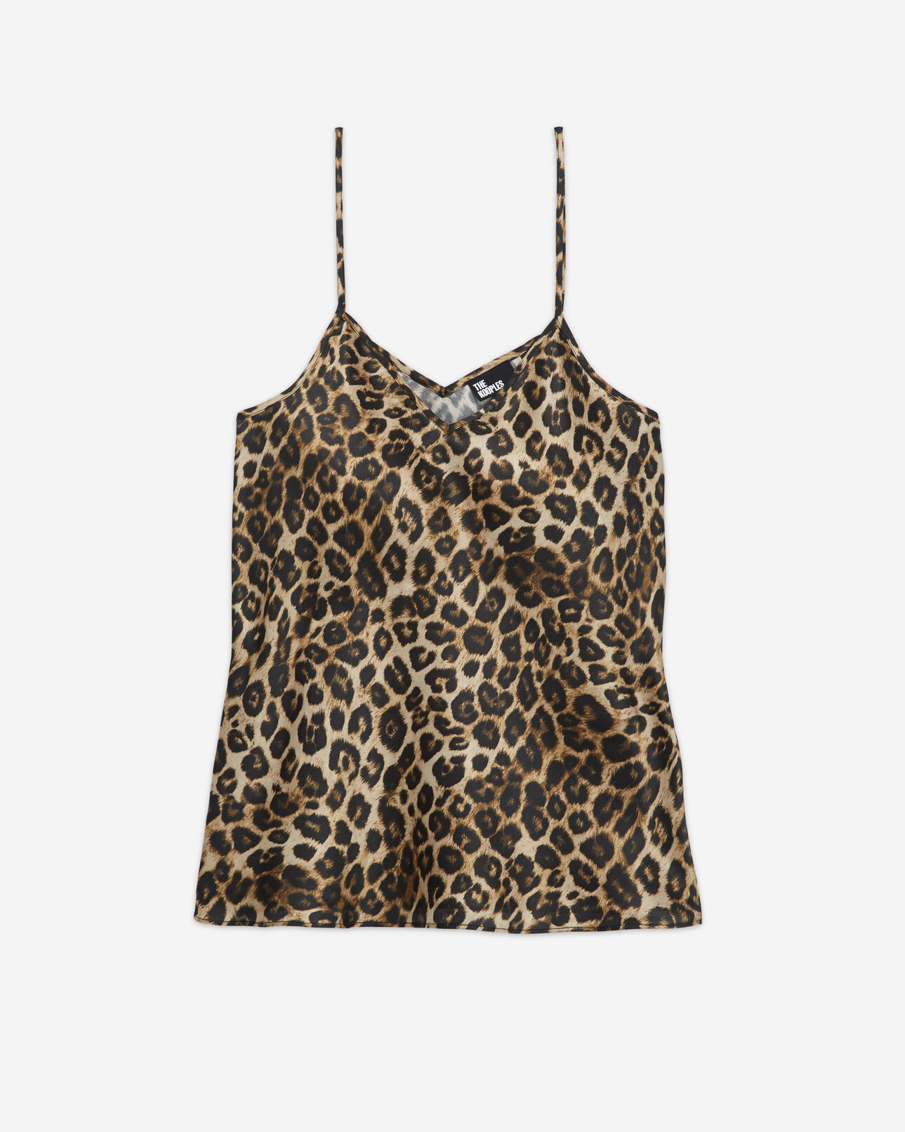 The Kooples F LEOPARD leopard print silk camisole