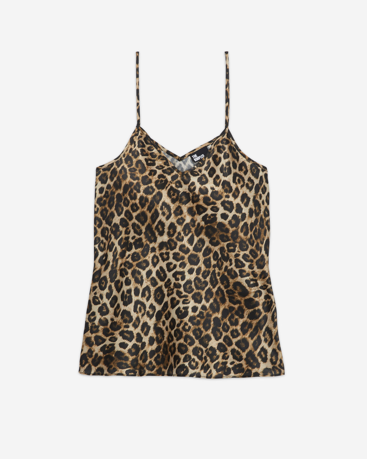 Leopard print silk camisole, LEOPARD, hi-res image number null