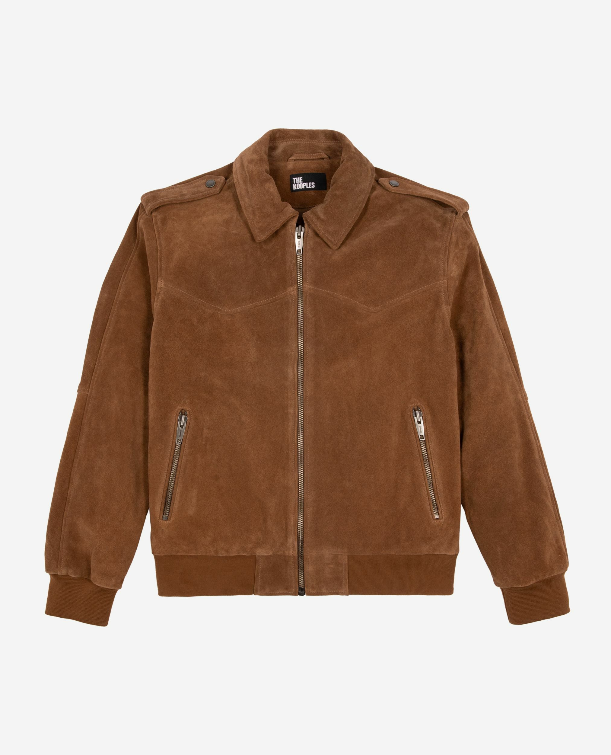 Camel suede jacket, CAMEL, hi-res image number null