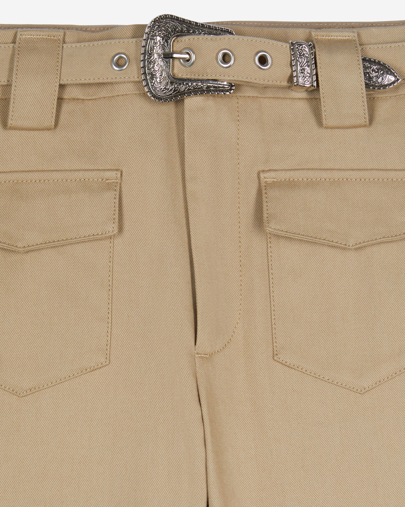 The Kooples MUJER BEIGE pantalón beige acampanado