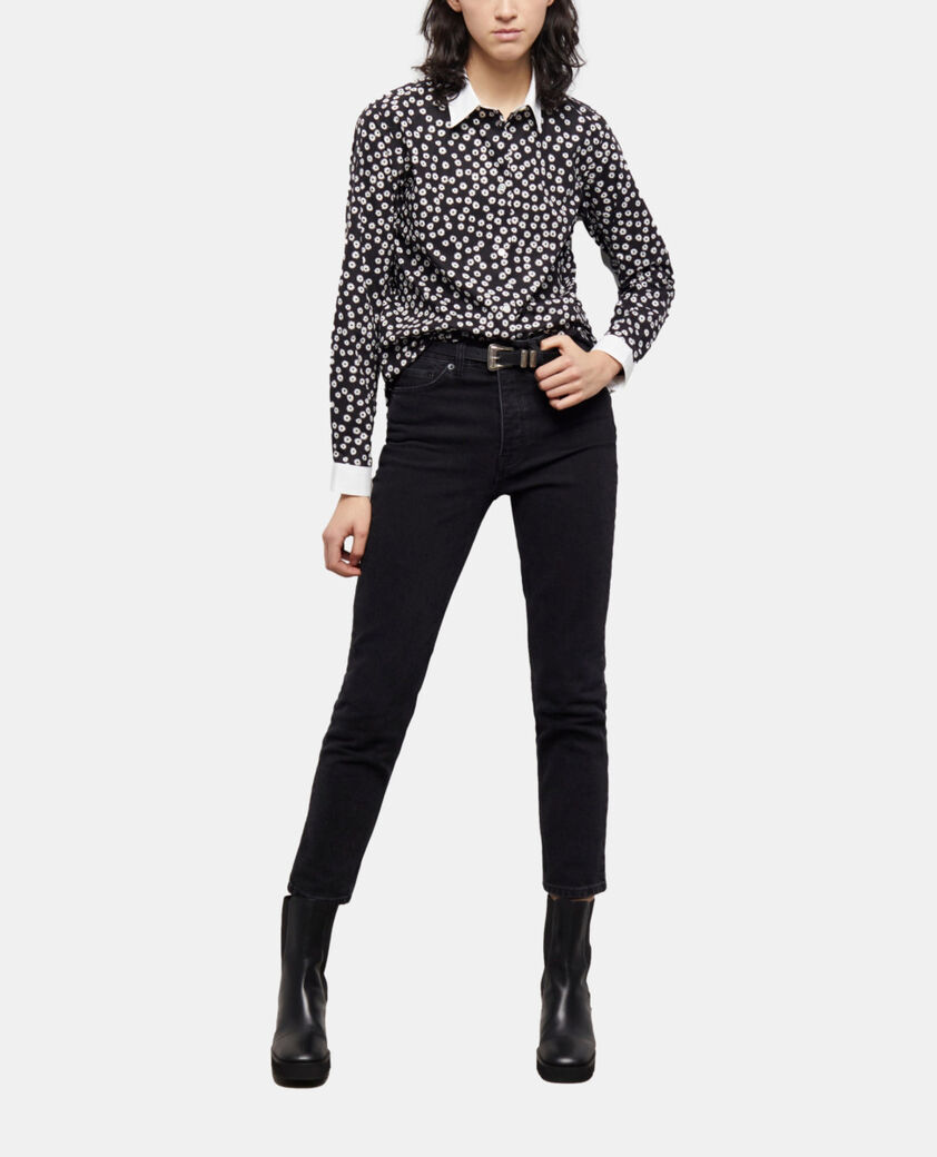 The Kooples WOMEN BLACK WHITE printed shirt