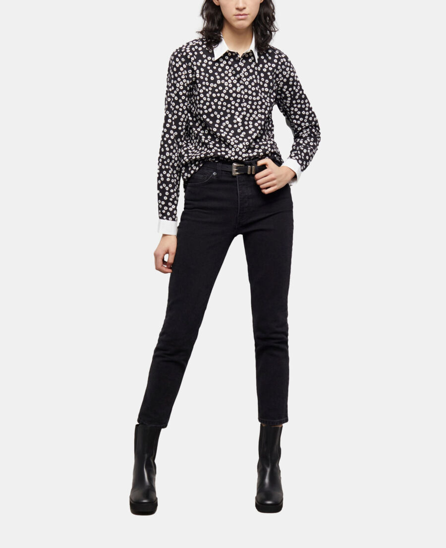 The Kooples WOMEN BLACK WHITE printed shirt