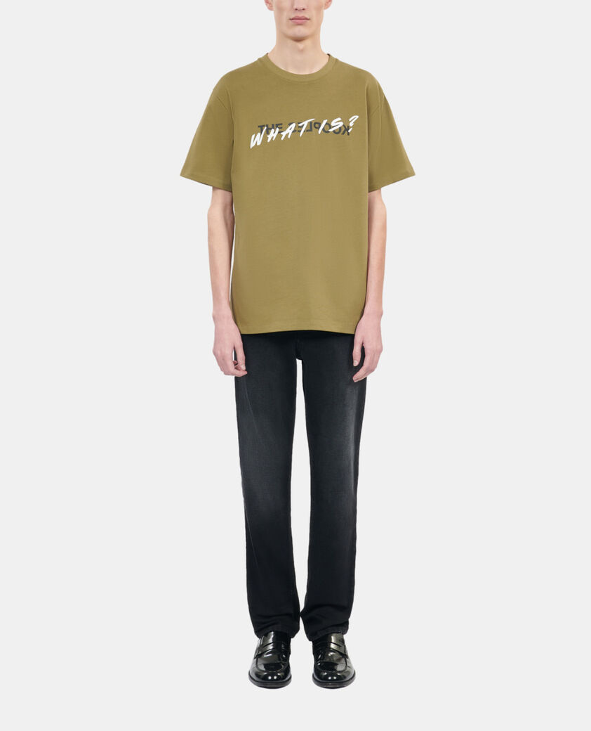 The Kooples MEN OLIVE khaki what is t-shirt